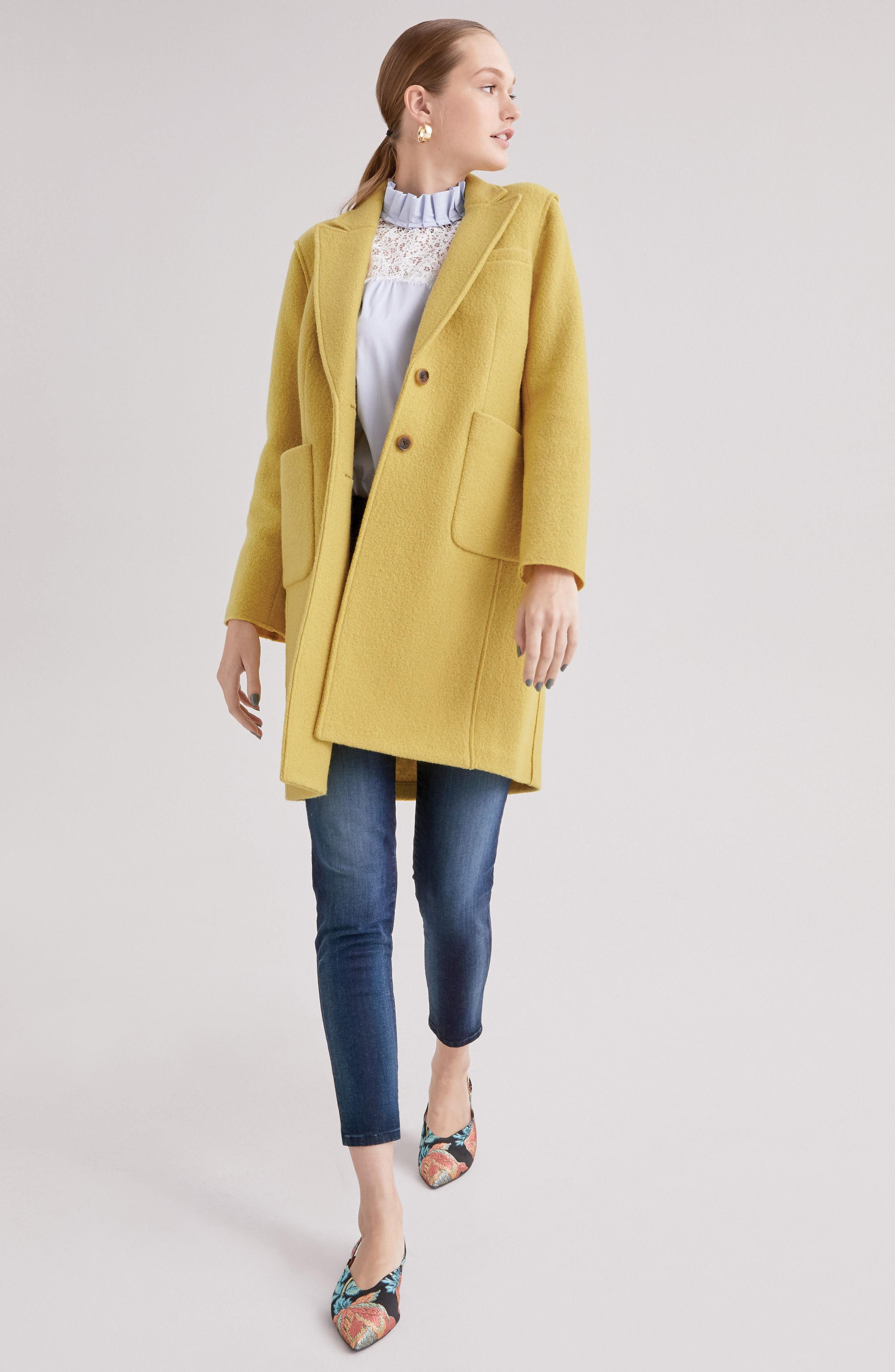 olga boiled wool topcoat