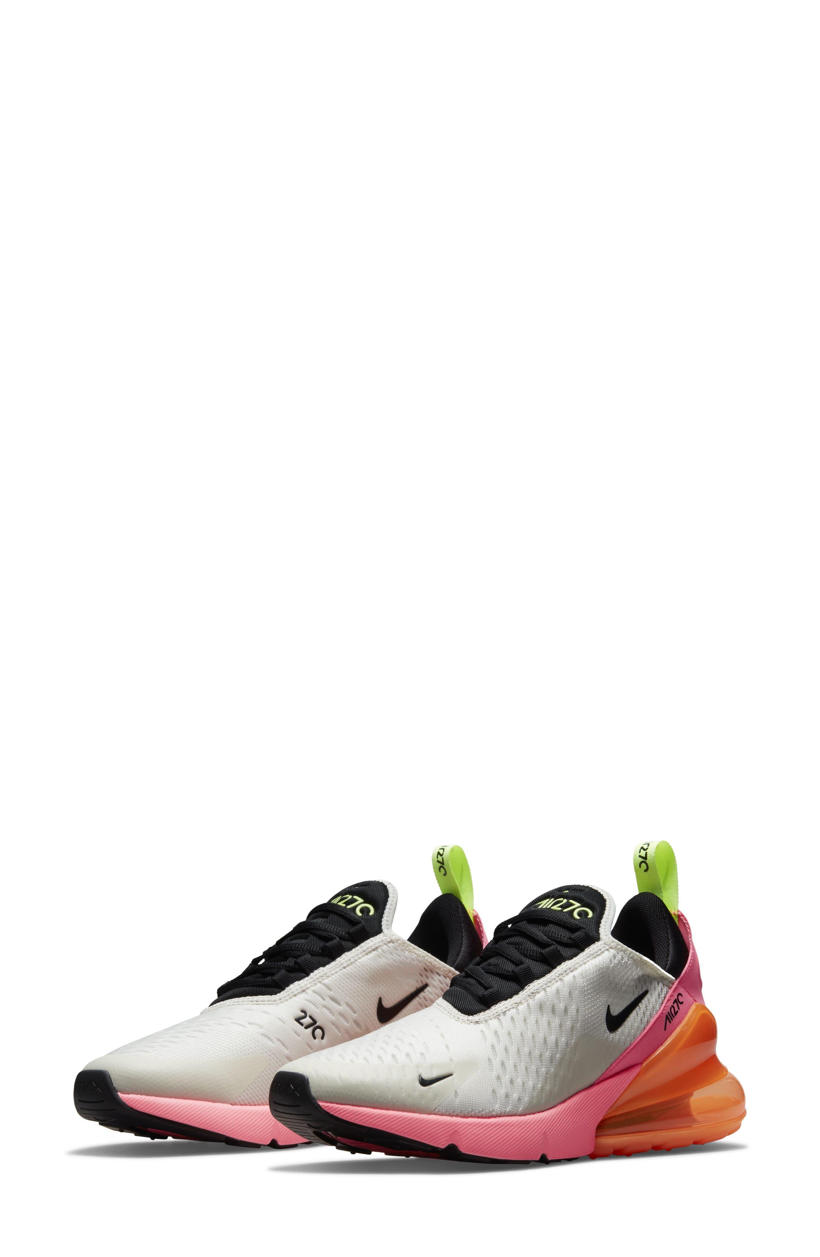 Nike Air Max 270 Sneaker In White/black/sunset Pulse At Nordstrom Rack |  Lyst
