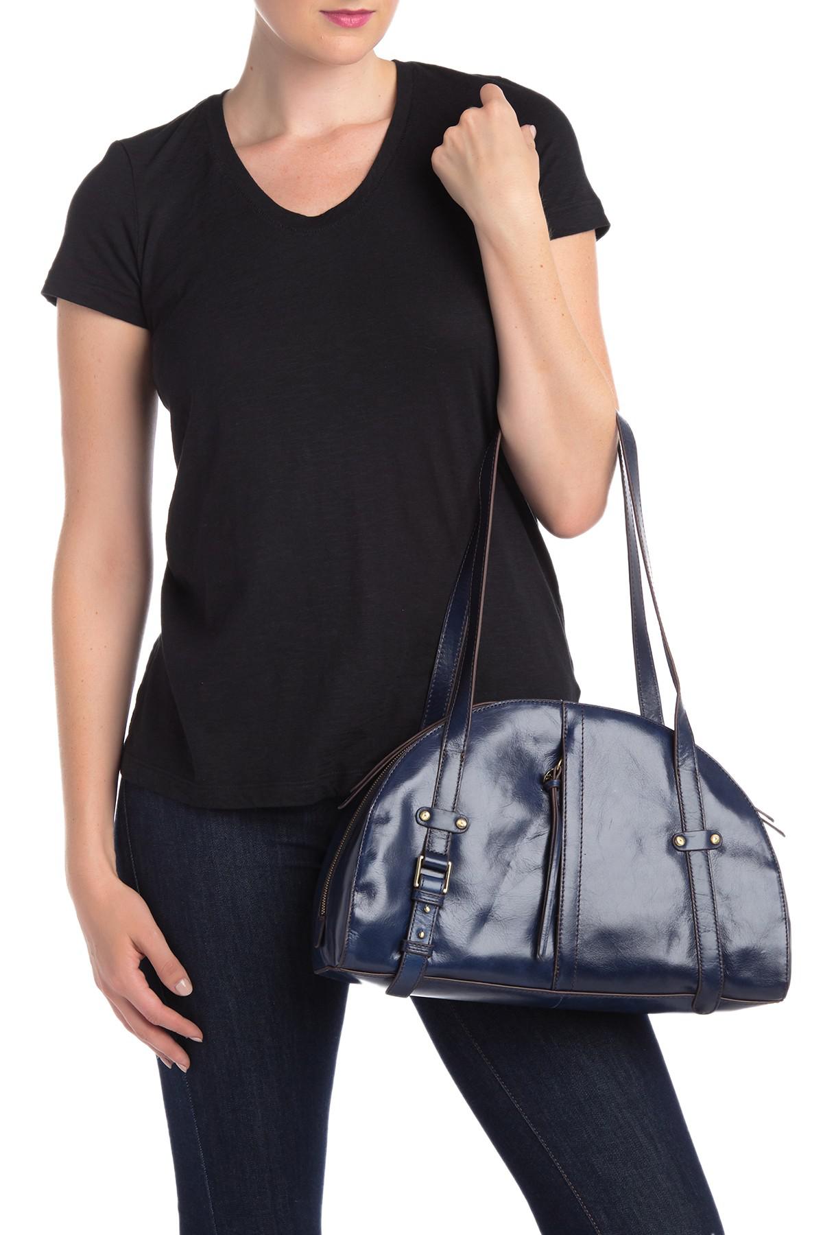 hobo beckon leather shoulder bag
