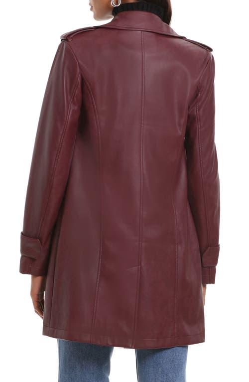 Bagatelle aurora faux leather wool coat sale