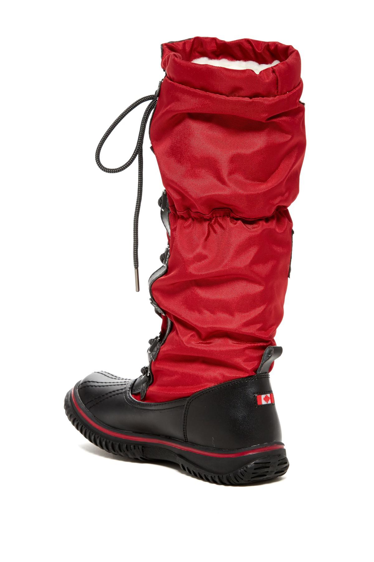 red pajar boots