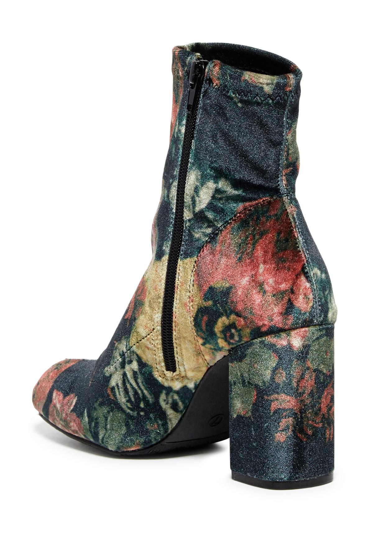 mia valencia block heel bootie