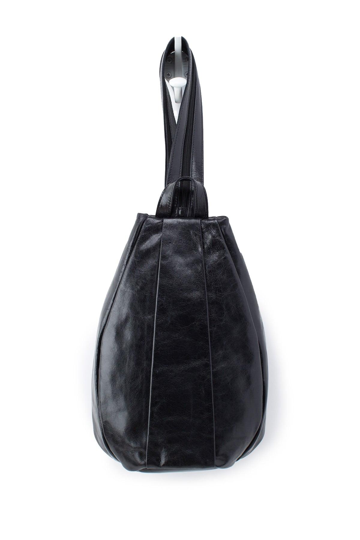 jobis navy leather backpack