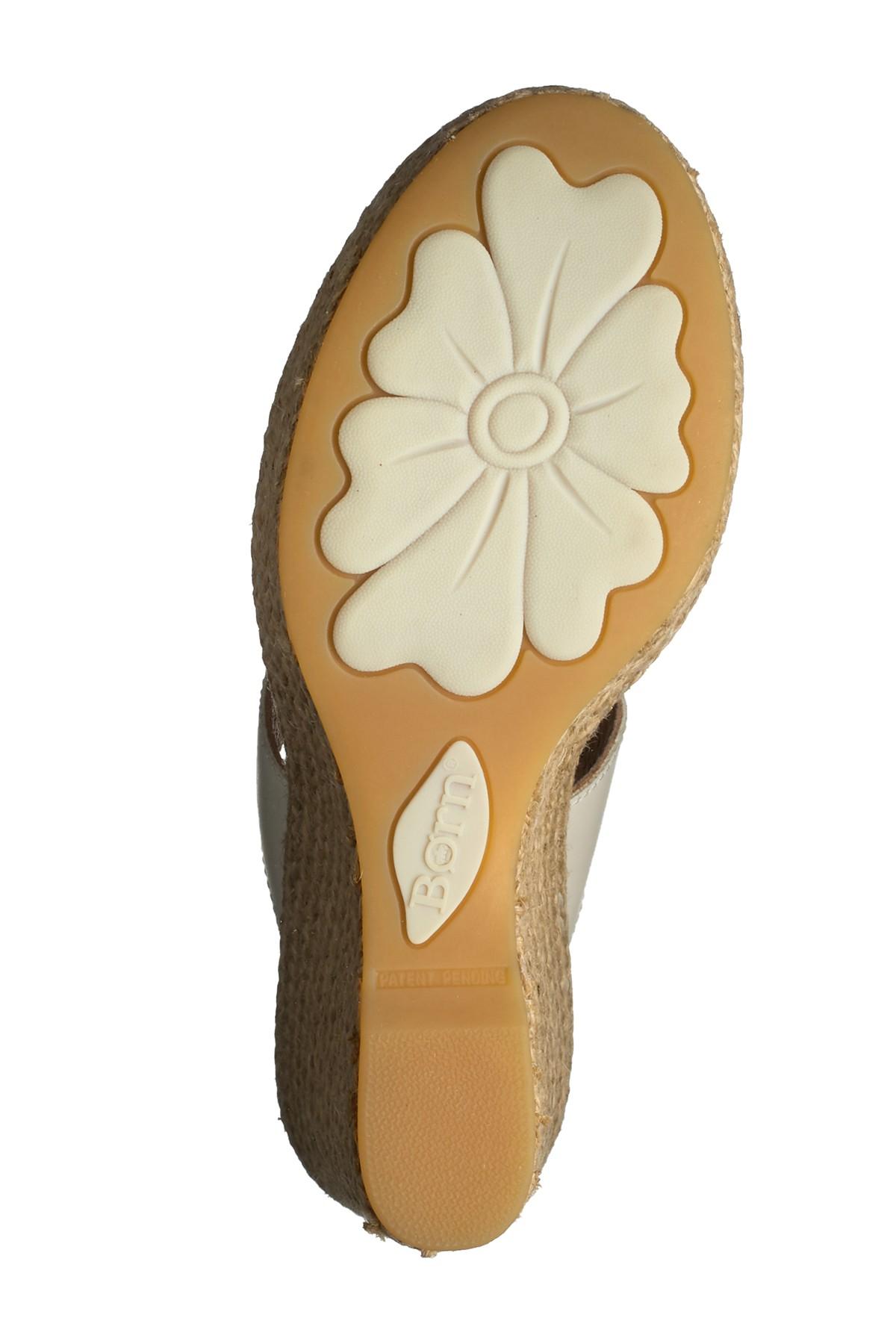 born aakash platform wedge sandal