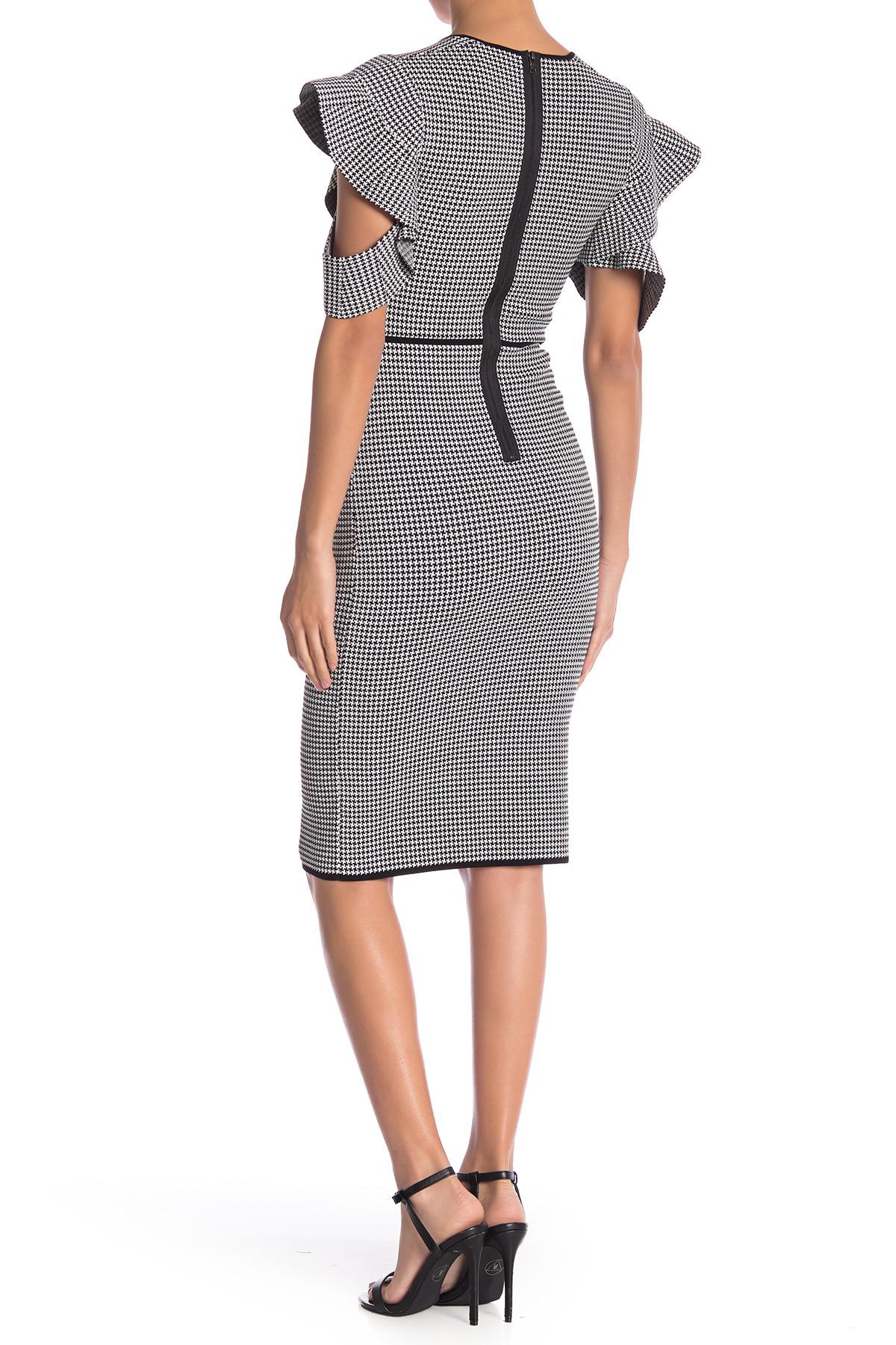 bcbg houndstooth dress