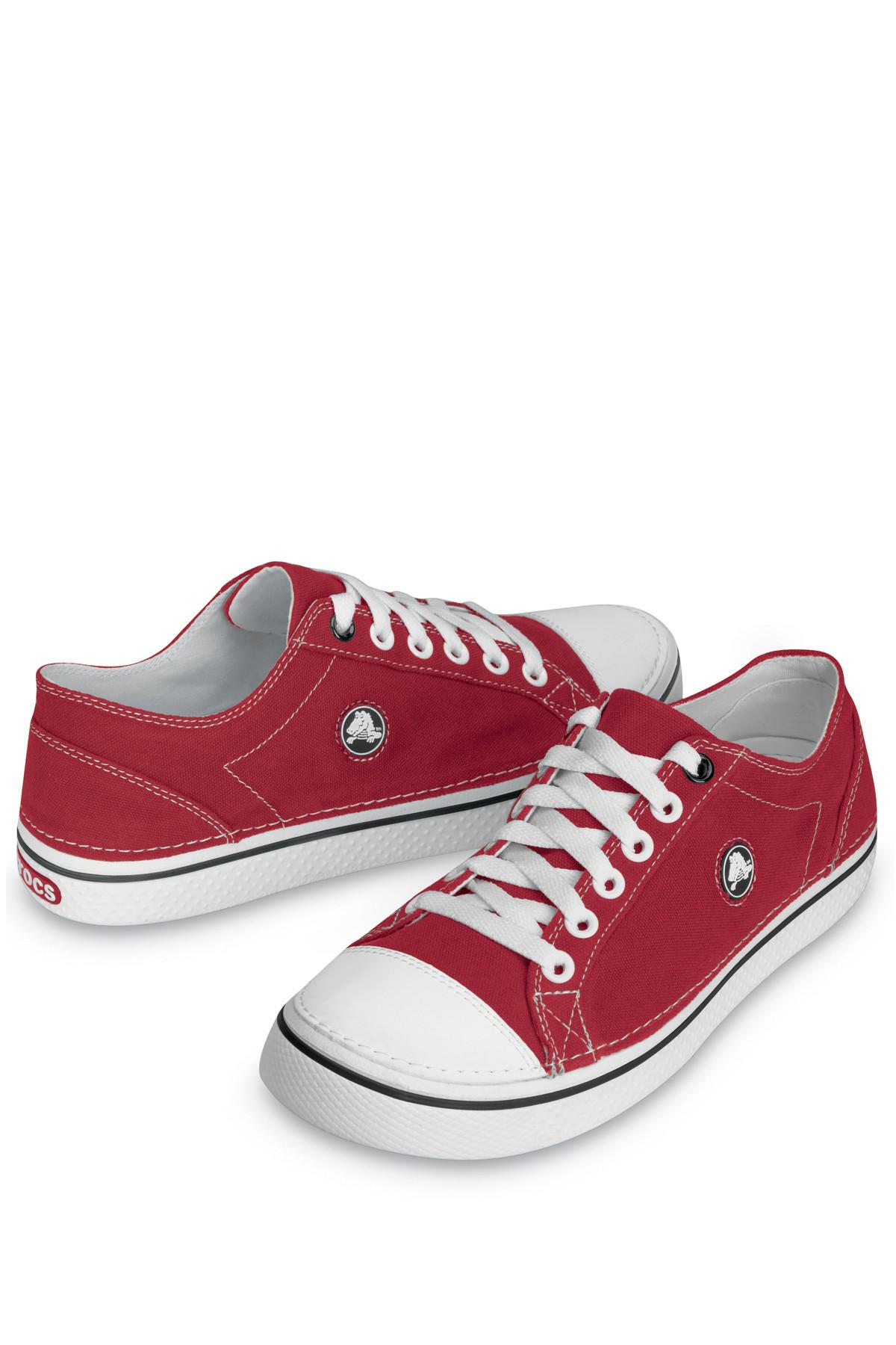 Crocs™ Canvas Hover Lace-up Sneaker in Red for Men | Lyst