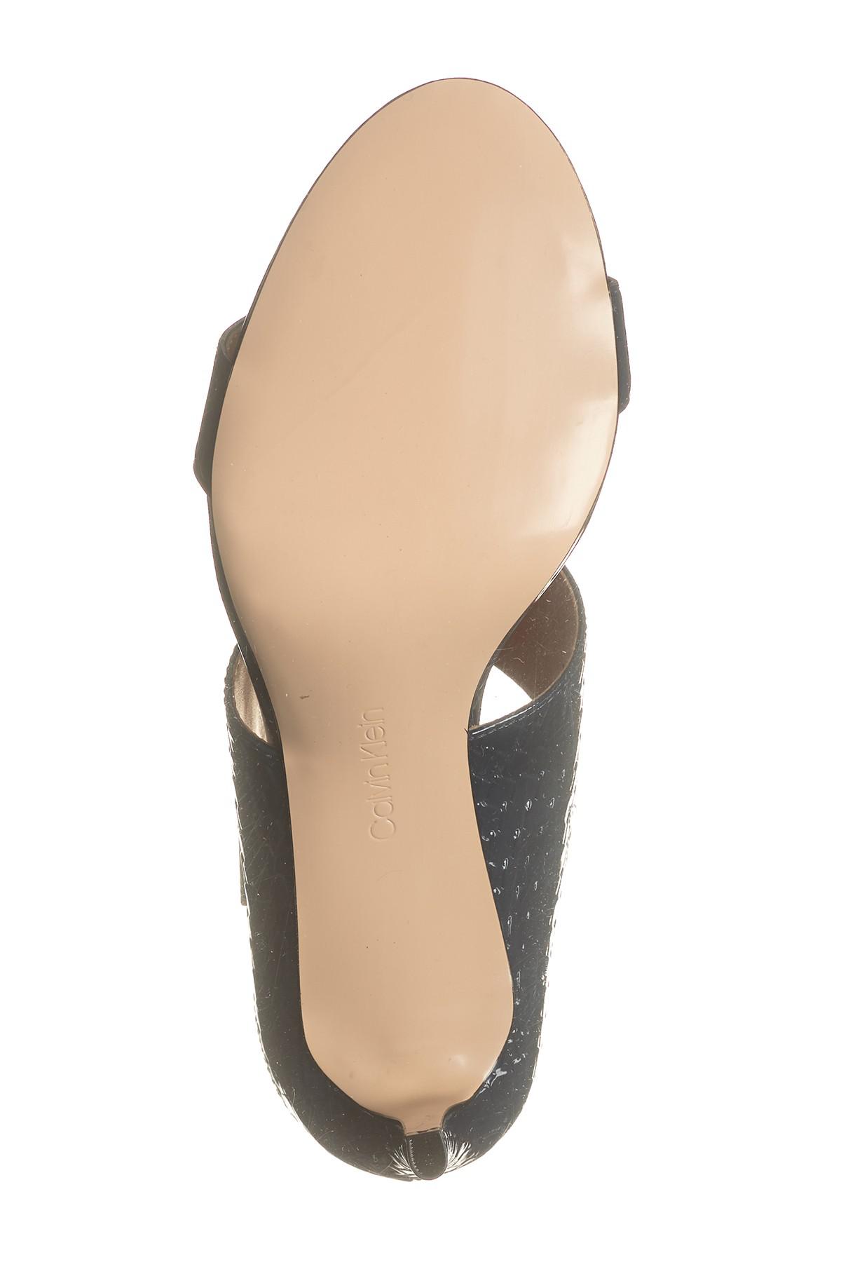 calvin klein women's cecily slip on heeled dress sandals
