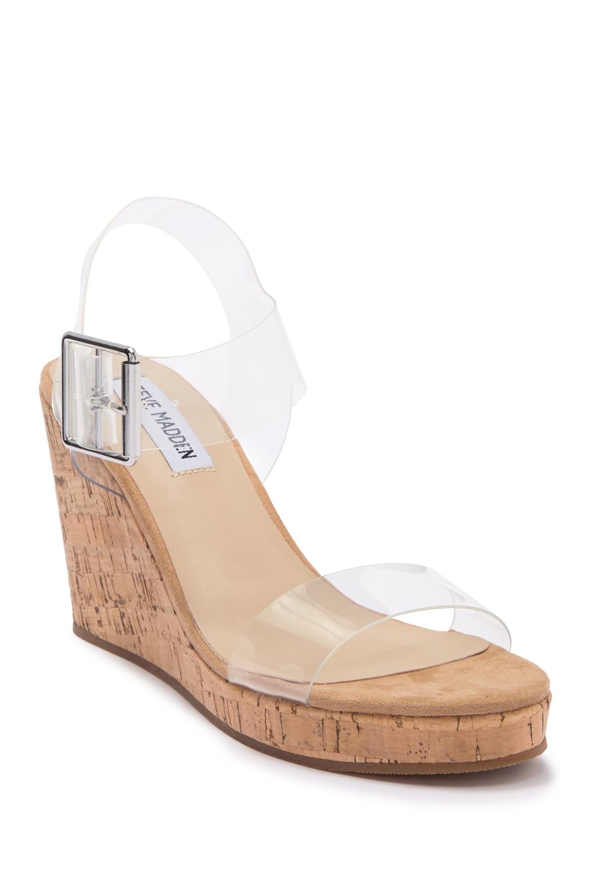 Steve Madden Clear Wedge Sandals Discount, SAVE 30% - lutheranems.com