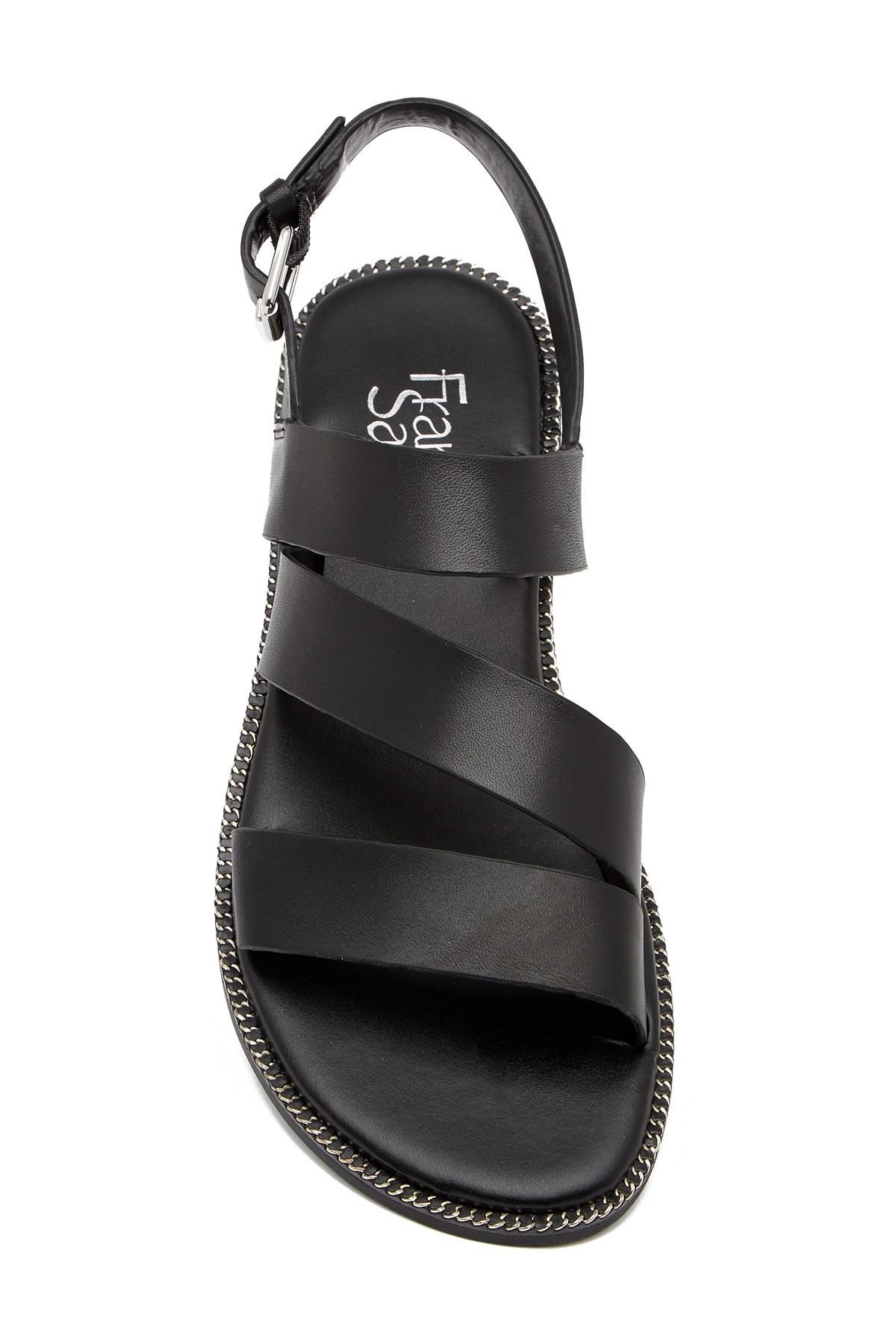 franco sarto black strappy sandals