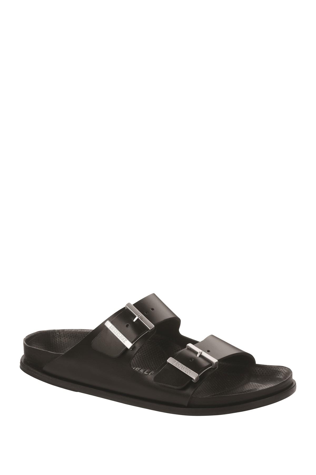 Birkenstock Arizona Premium Black Leather Sandal - Discontinued for Men -  Lyst