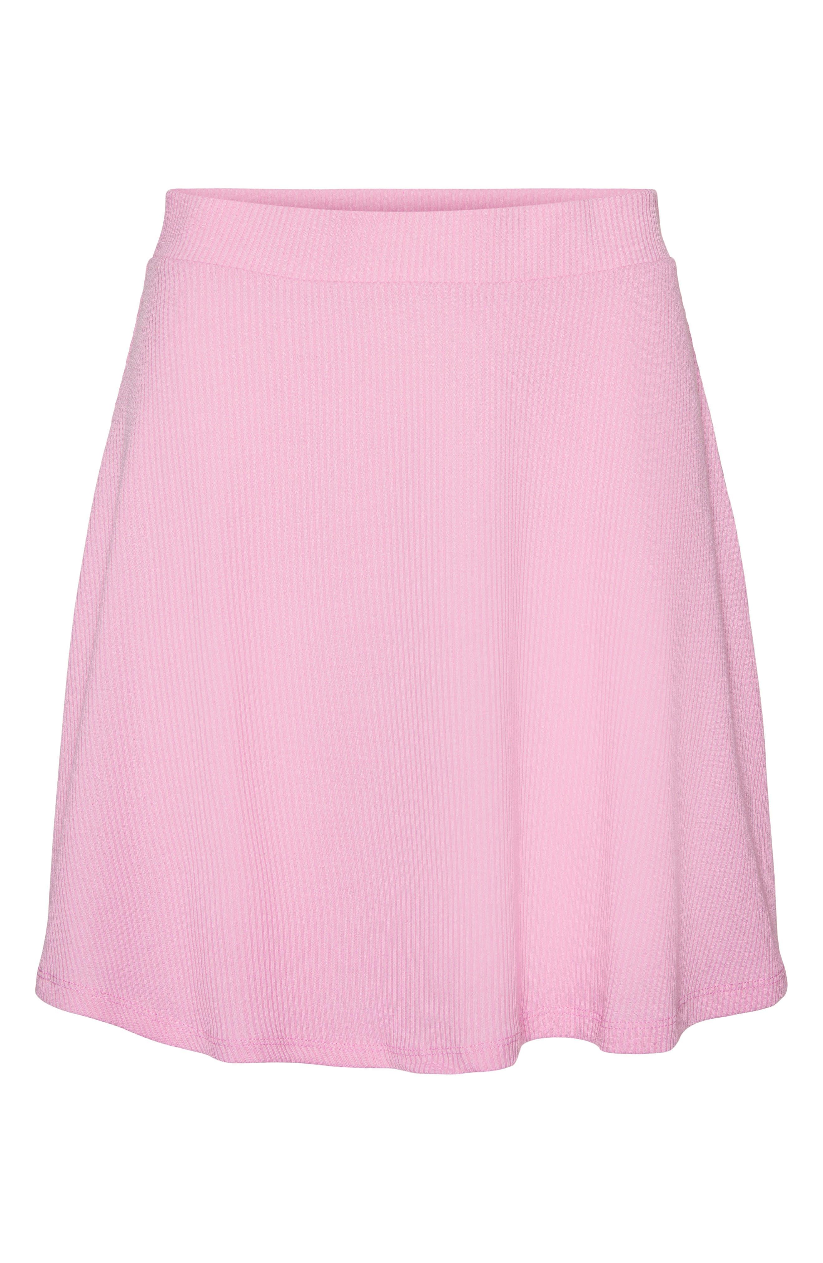 Vero Moda Tica High Skater Skirt in Pink |
