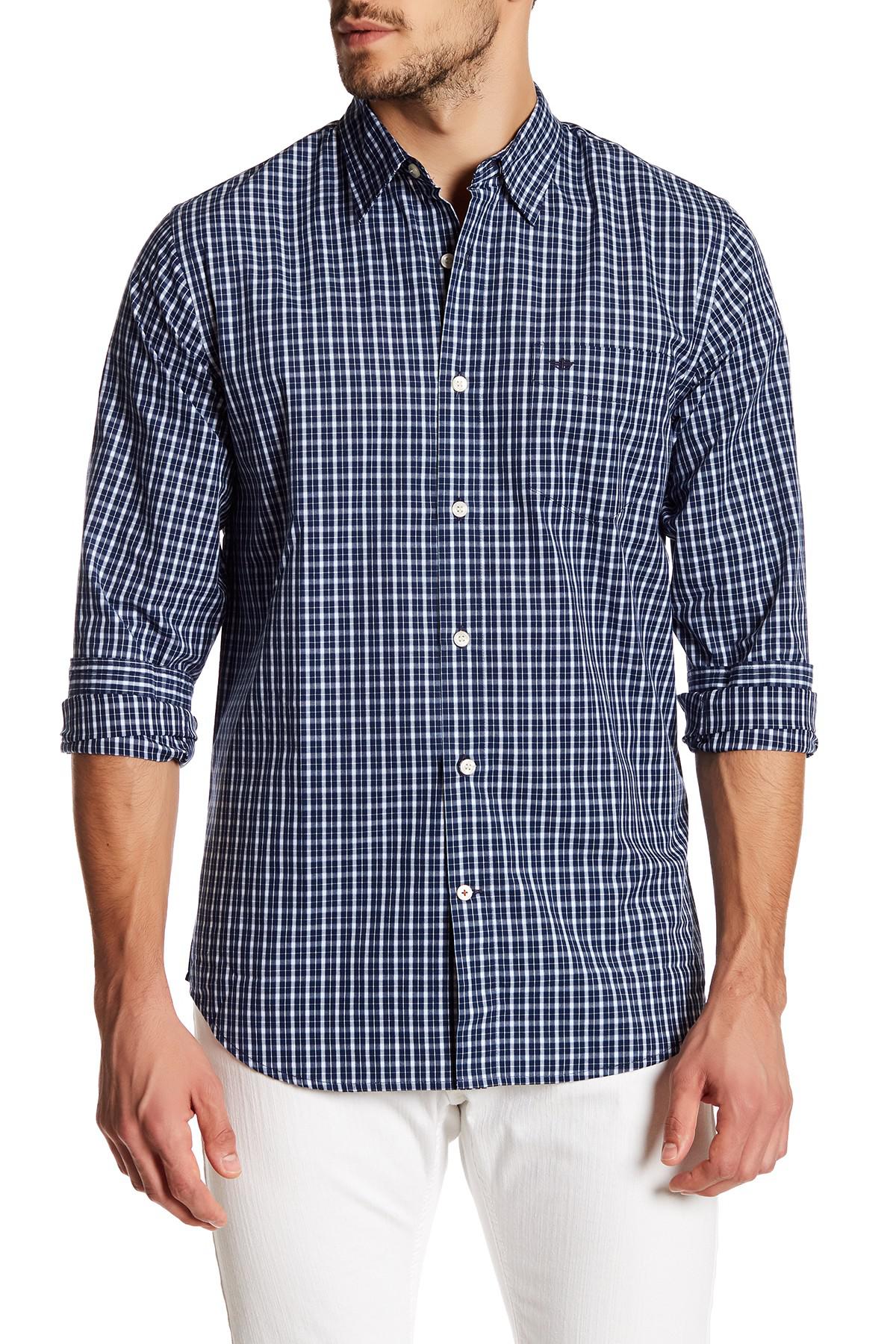 Dockers Easy Casual Hamilton Long Sleeve Plaid Shirt in Blue for Men Lyst