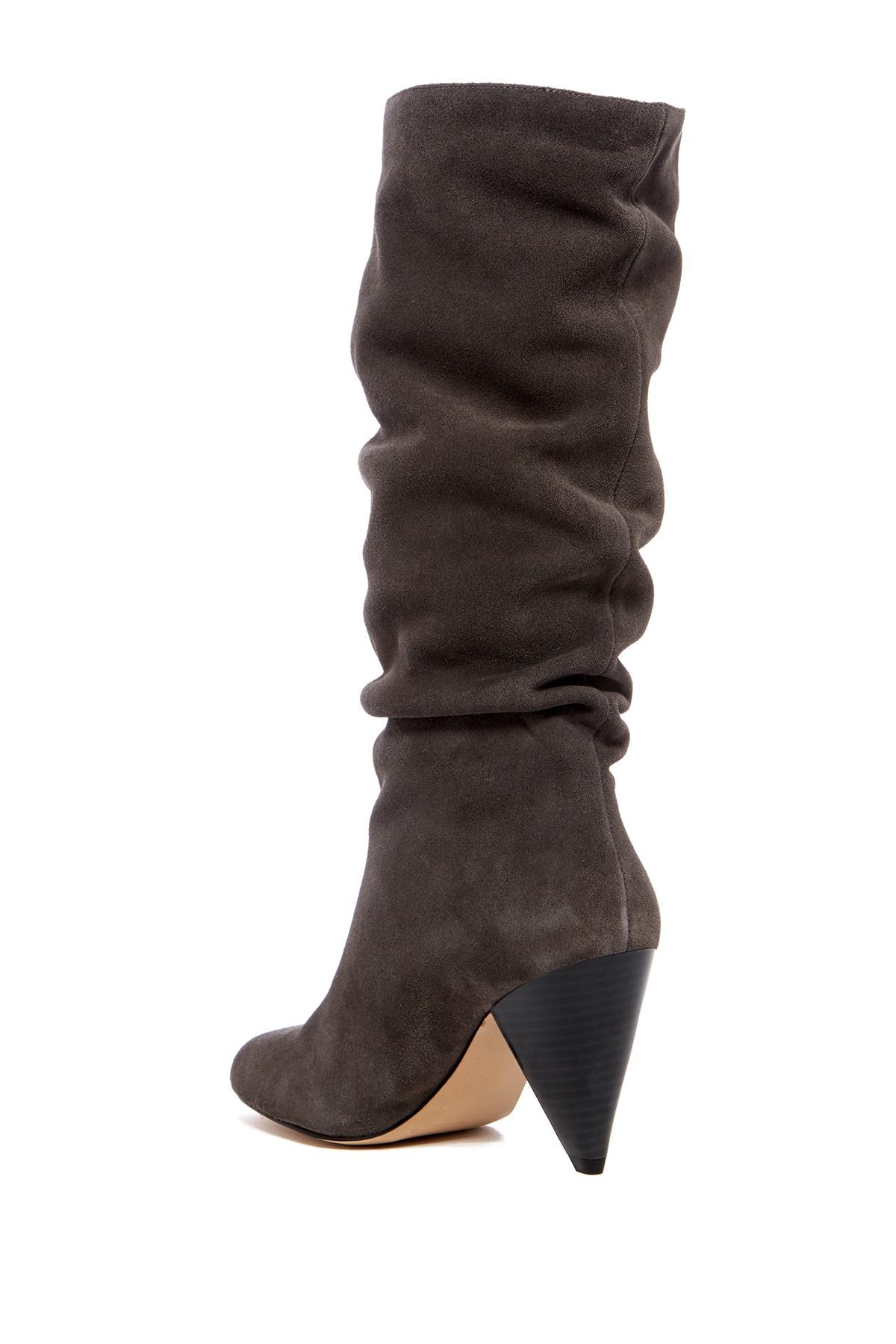 Sole Society Suede Gerii Slouch Boot in 