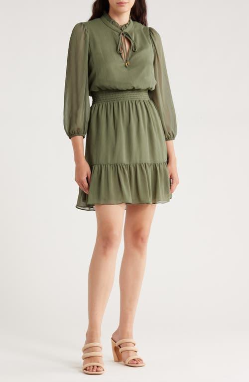 yoryu chiffon dress Women's Connected Apparel Printed Yoryu Chiffon Surplice Top Tiered Skirt Dress, Size: XL, Spruce