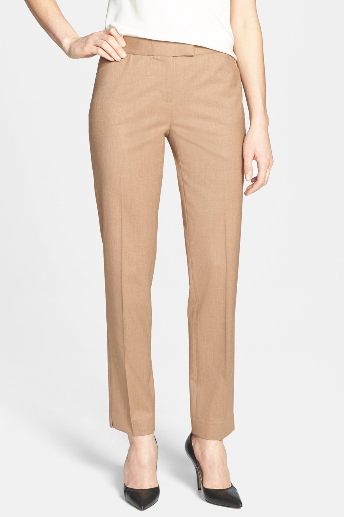 Lafayette 148 New York Irving Stretch Wool Pants (nordstrom
