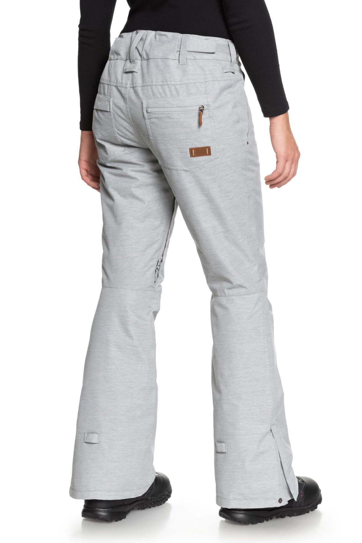 Roxy Nadia 10k Snow Pants Warm Heather Grey Casual Pants In Gray