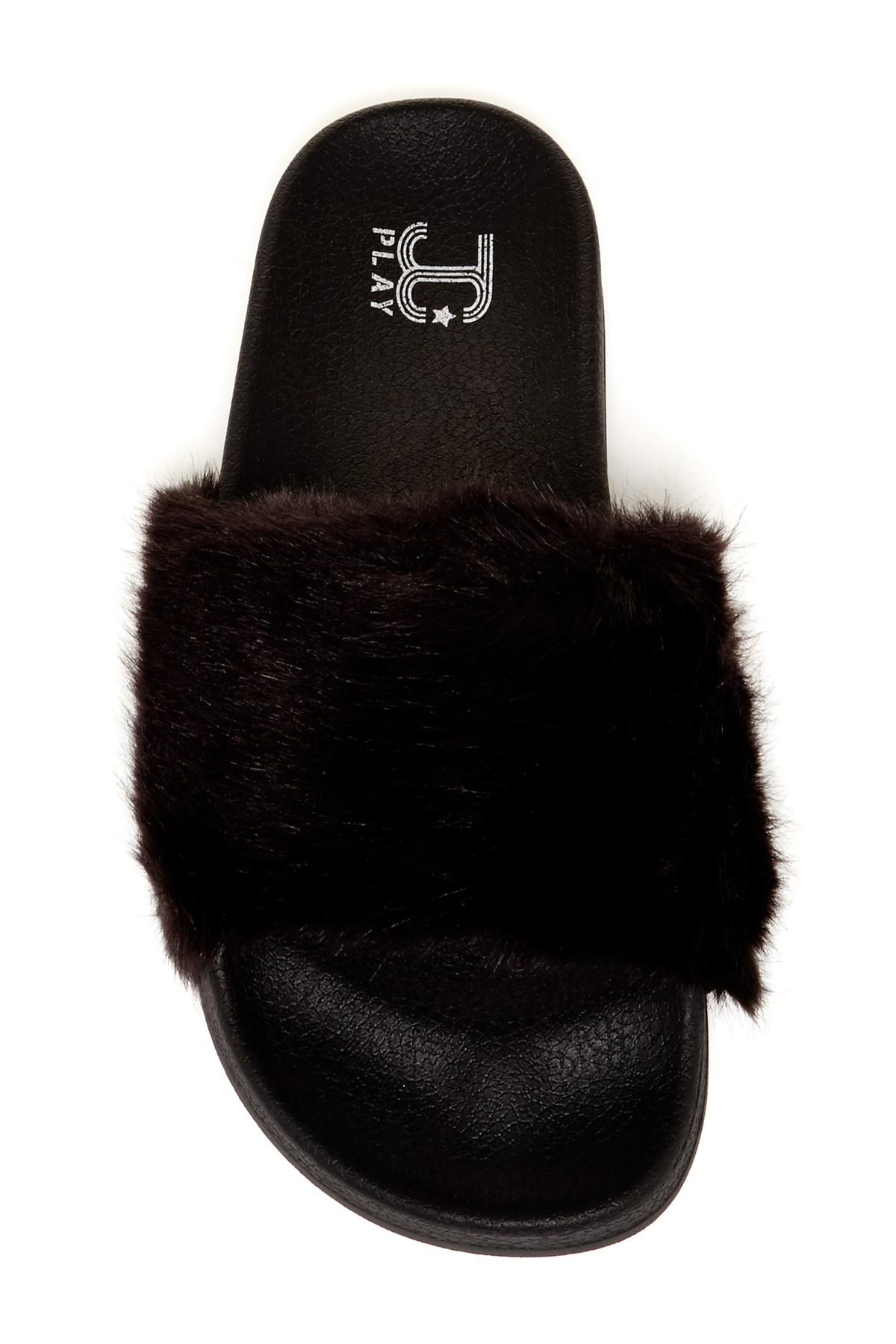 jeffrey campbell fur slides