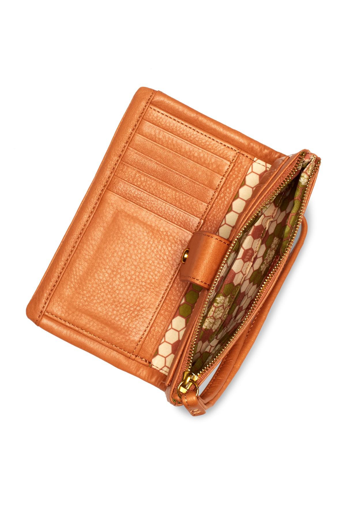 Hobo Colt Leather Wristlet Wallet in Brown Lyst