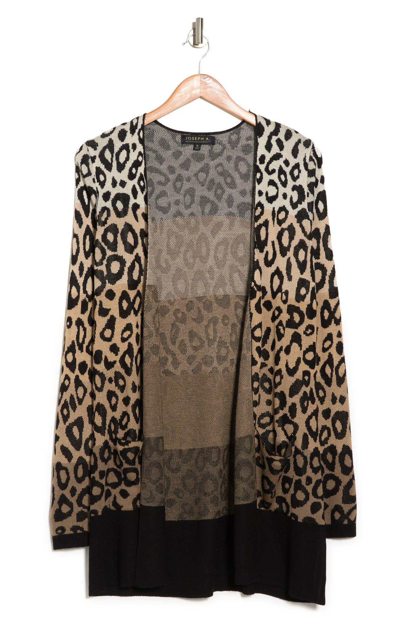 Joseph A Open Front Long Cardigan In Ombre Neutral At Nordstrom