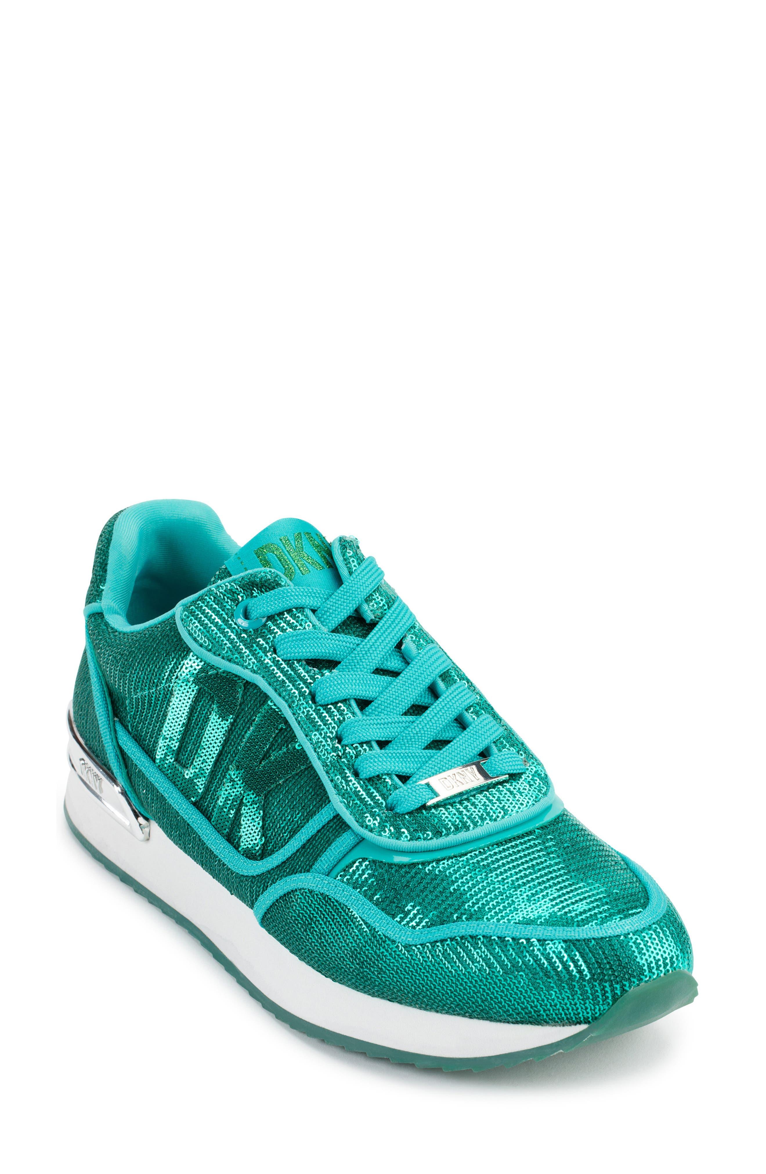 DKNY Mabyn Sequin Sneaker in Blue | Lyst