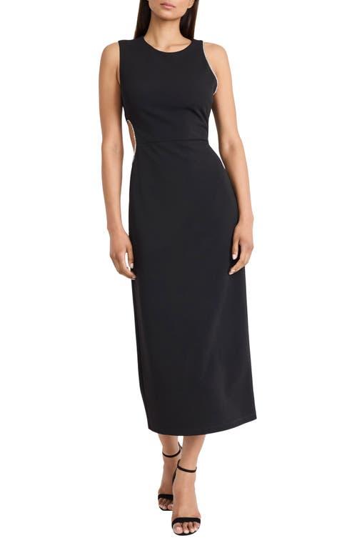 blue dress for baby girl Donna Morgan Women's Feather Trim Mini Dress - Black
