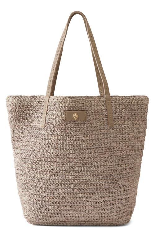 Helen Kaminski Davoletta Raffia Crochet Small Tote Bag in Brown | Lyst
