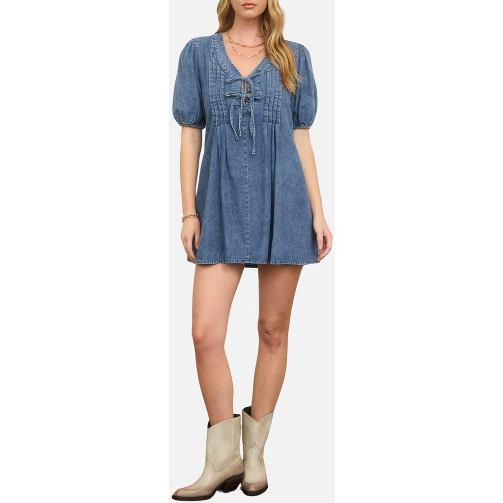blu pepper jean dress MILARAH DENIM BUTTON DOWN MIDI DRESS main image 0