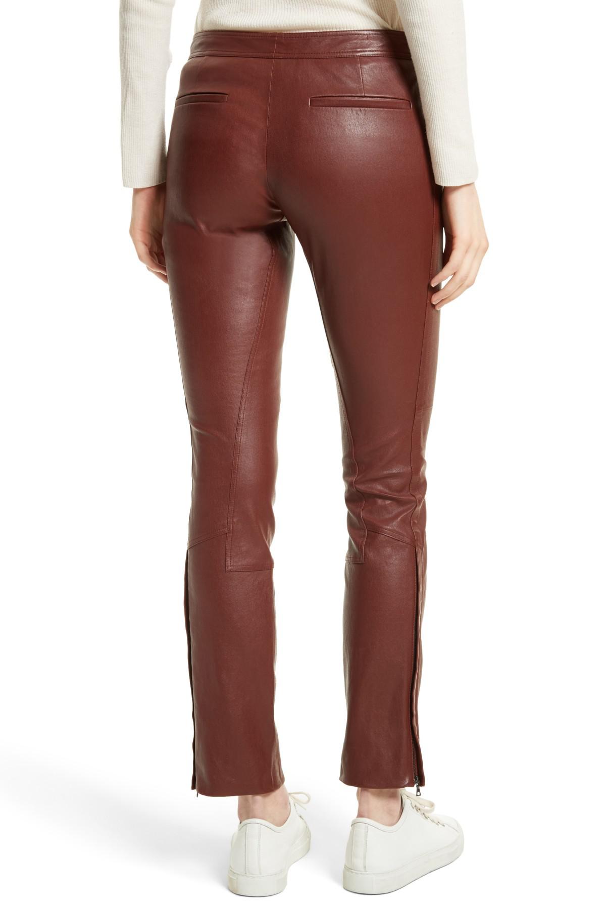 Theory Bristol Leather Riding Pants - Lyst