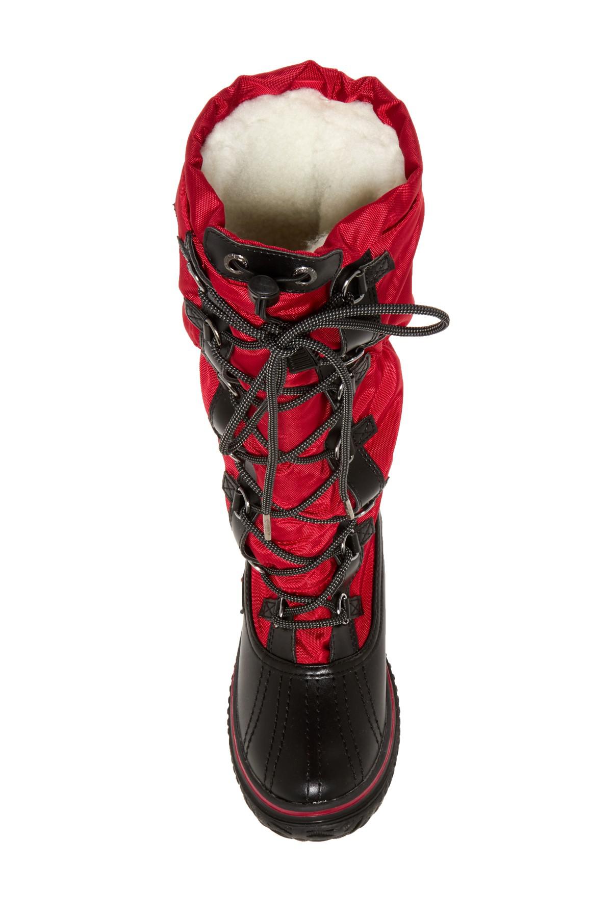 red pajar boots