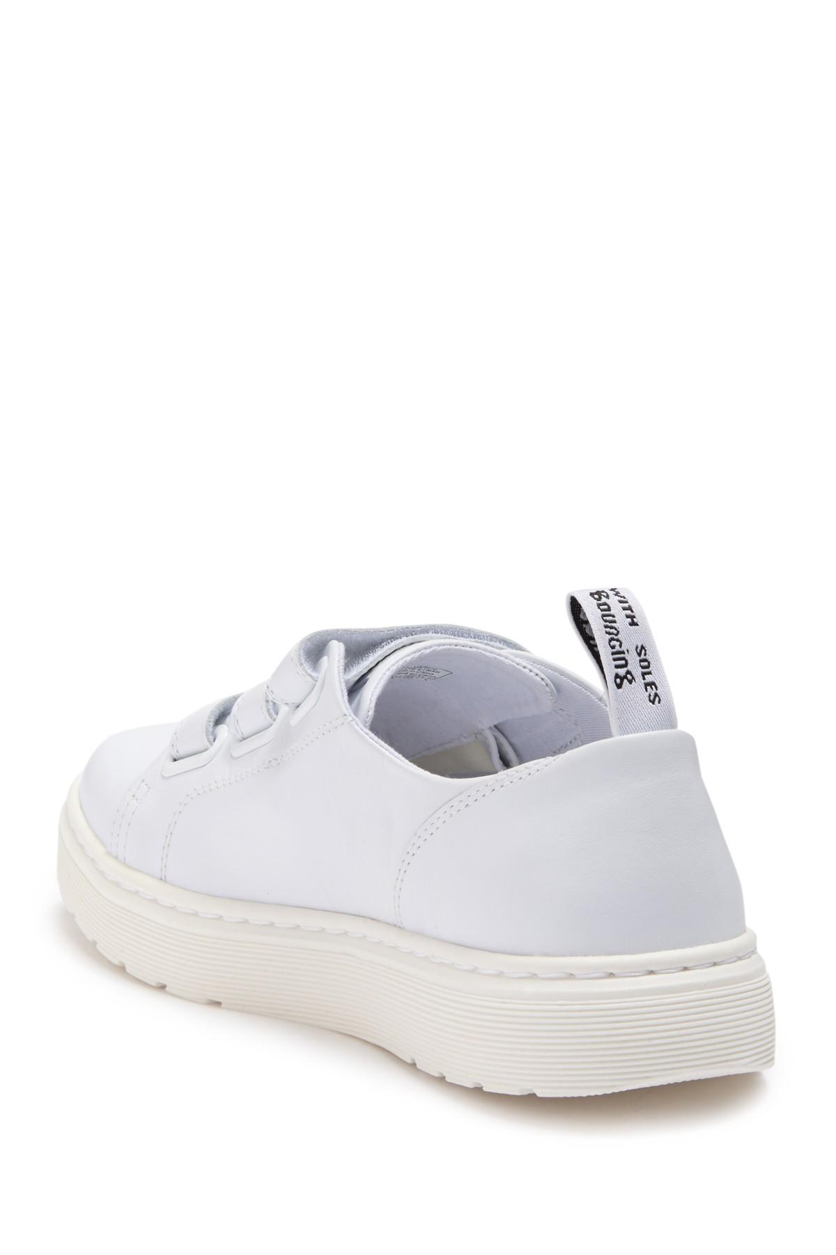 Dr. Martens Leather White Dante Strap Sneakers for Men | Lyst