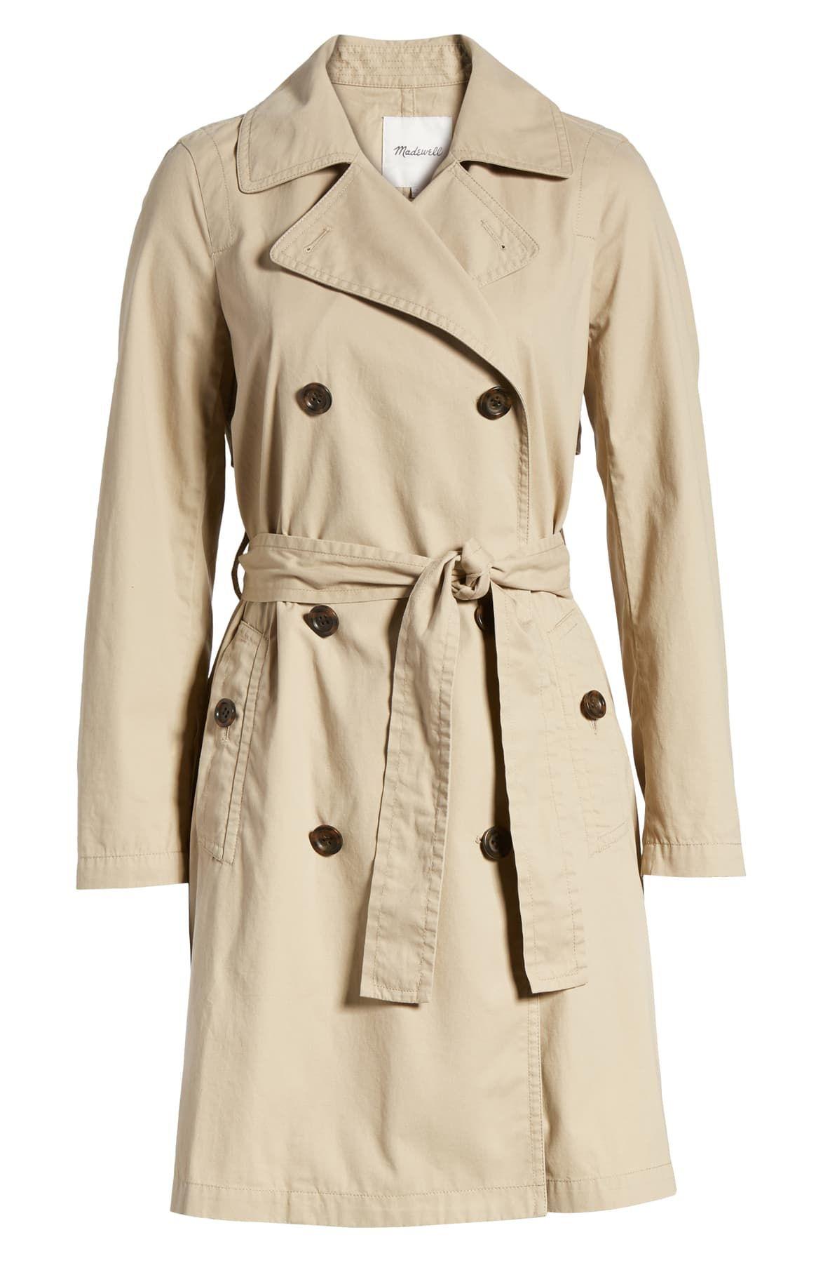 Madewell abroad trench coat Clearance