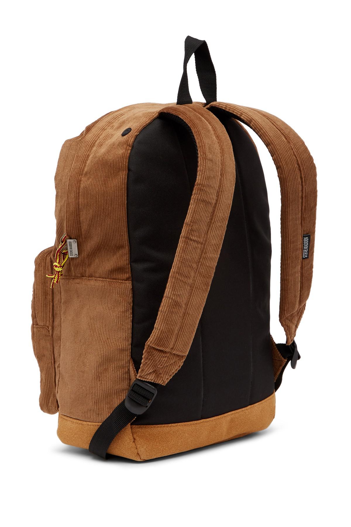 steve madden corduroy backpack