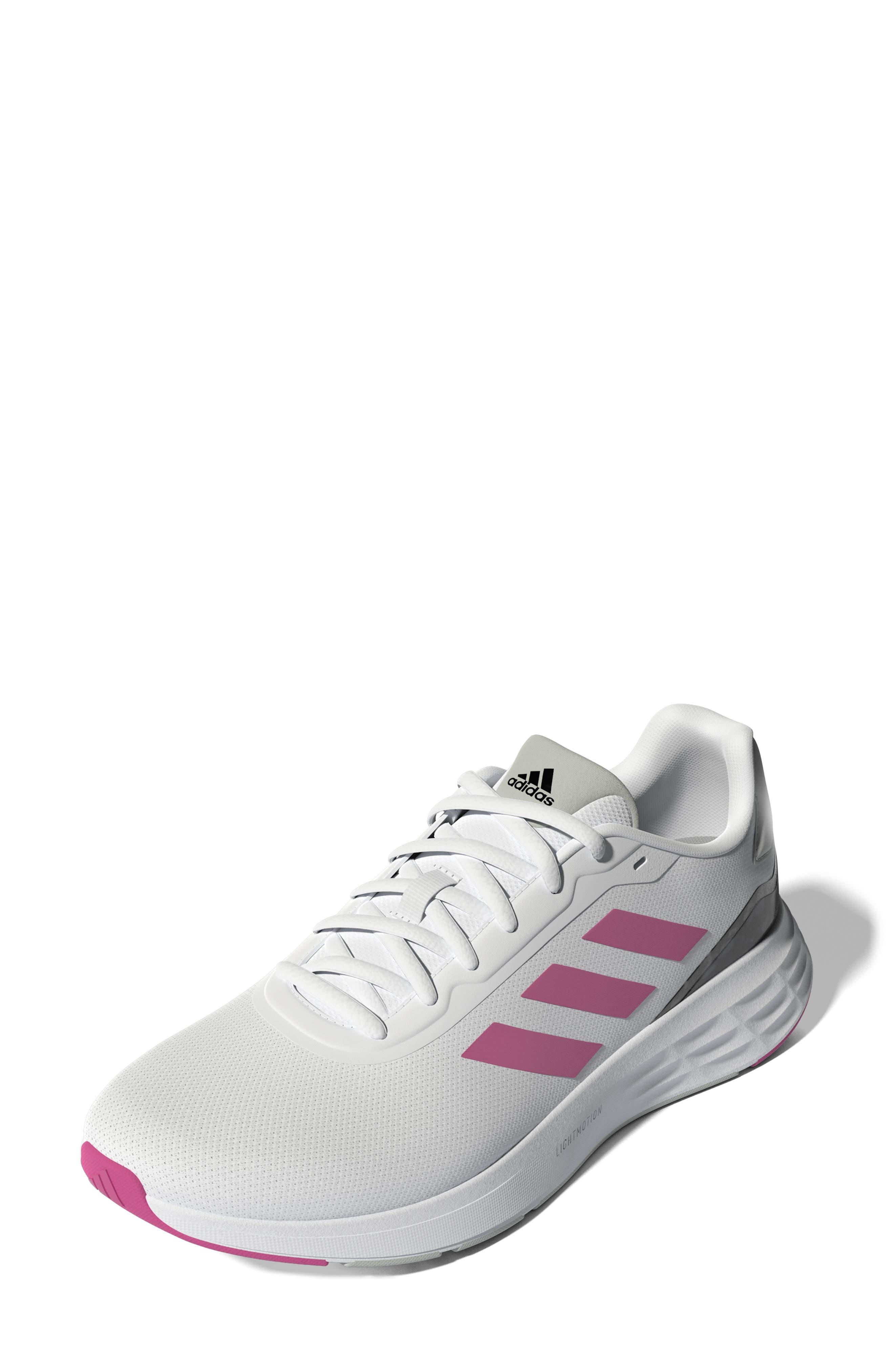 adidas Trace Sneaker In White/magenta/linen Green At Nordstrom Rack | Lyst