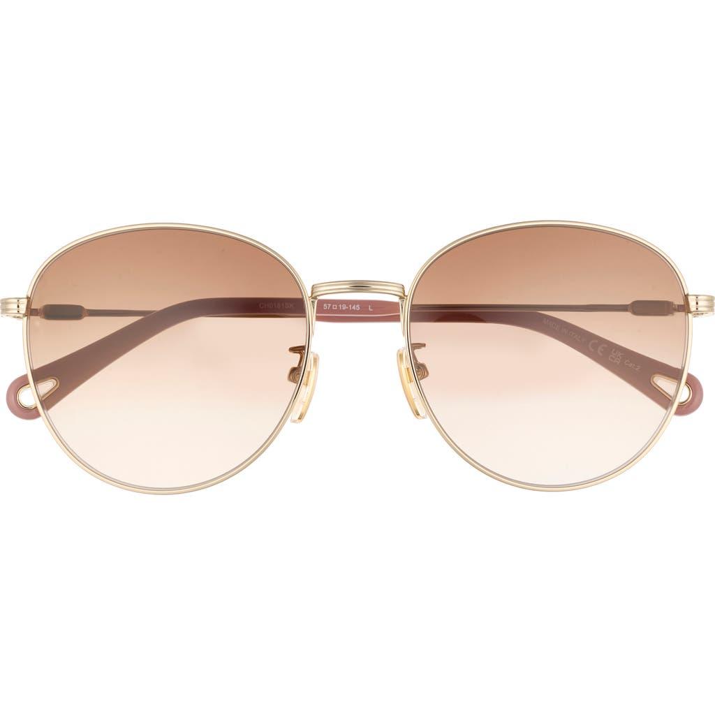 小物 Chloe Round Sunglasses Pink Gradient Chloé Gradient Round Sunglasses, 57Mm in Pink | Lyst