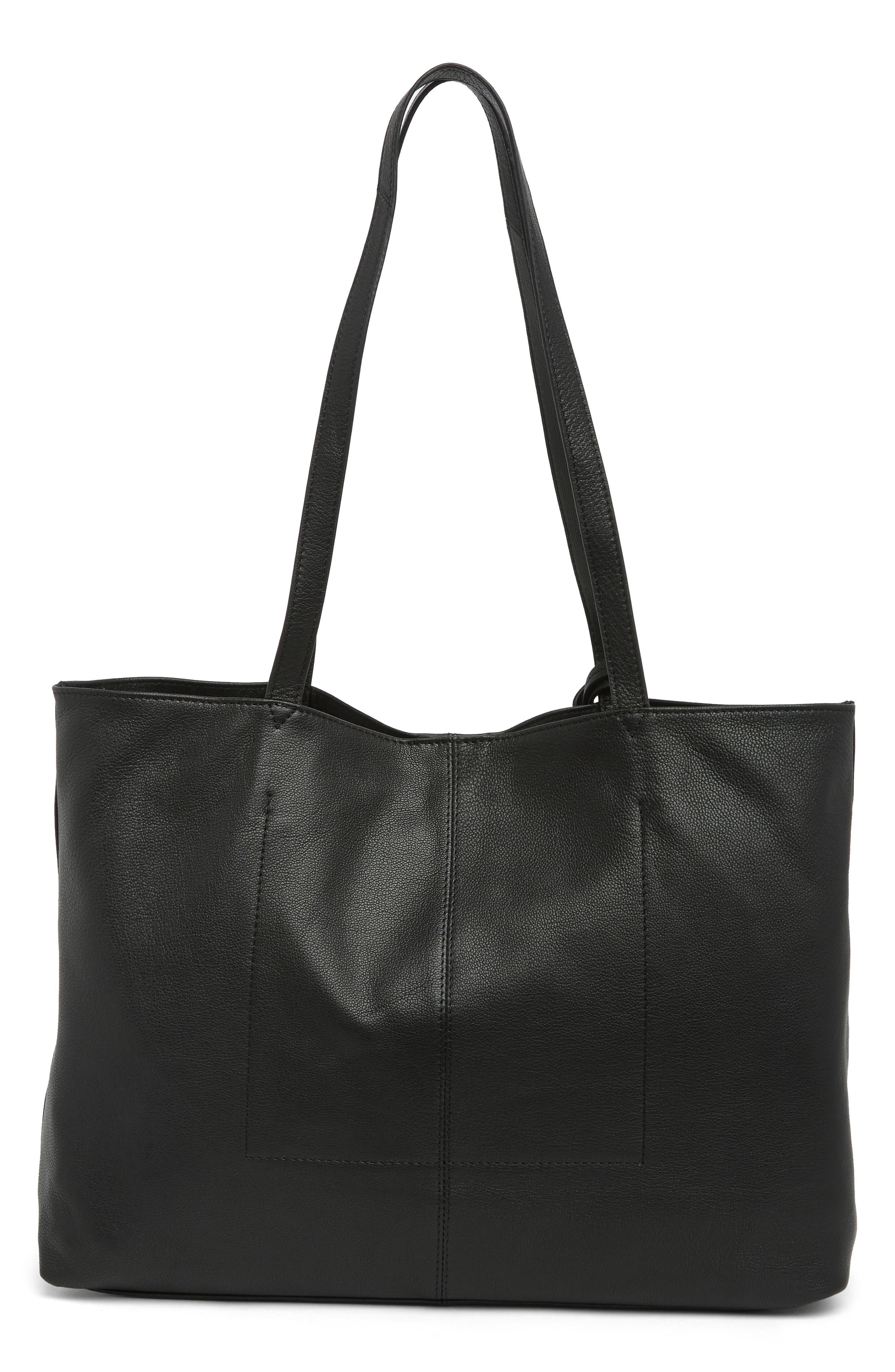 Lucky Brand Mora Leather Tote in Black Lyst