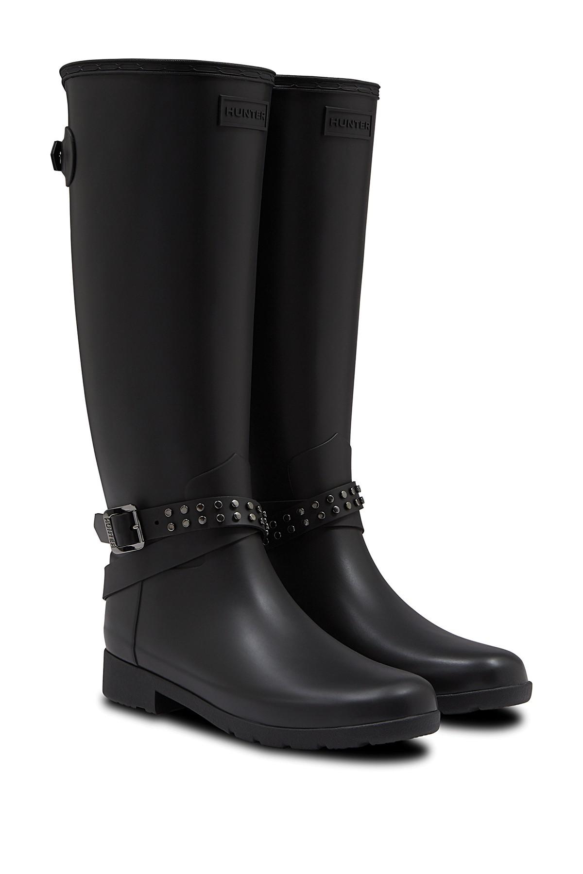 studded hunter boots