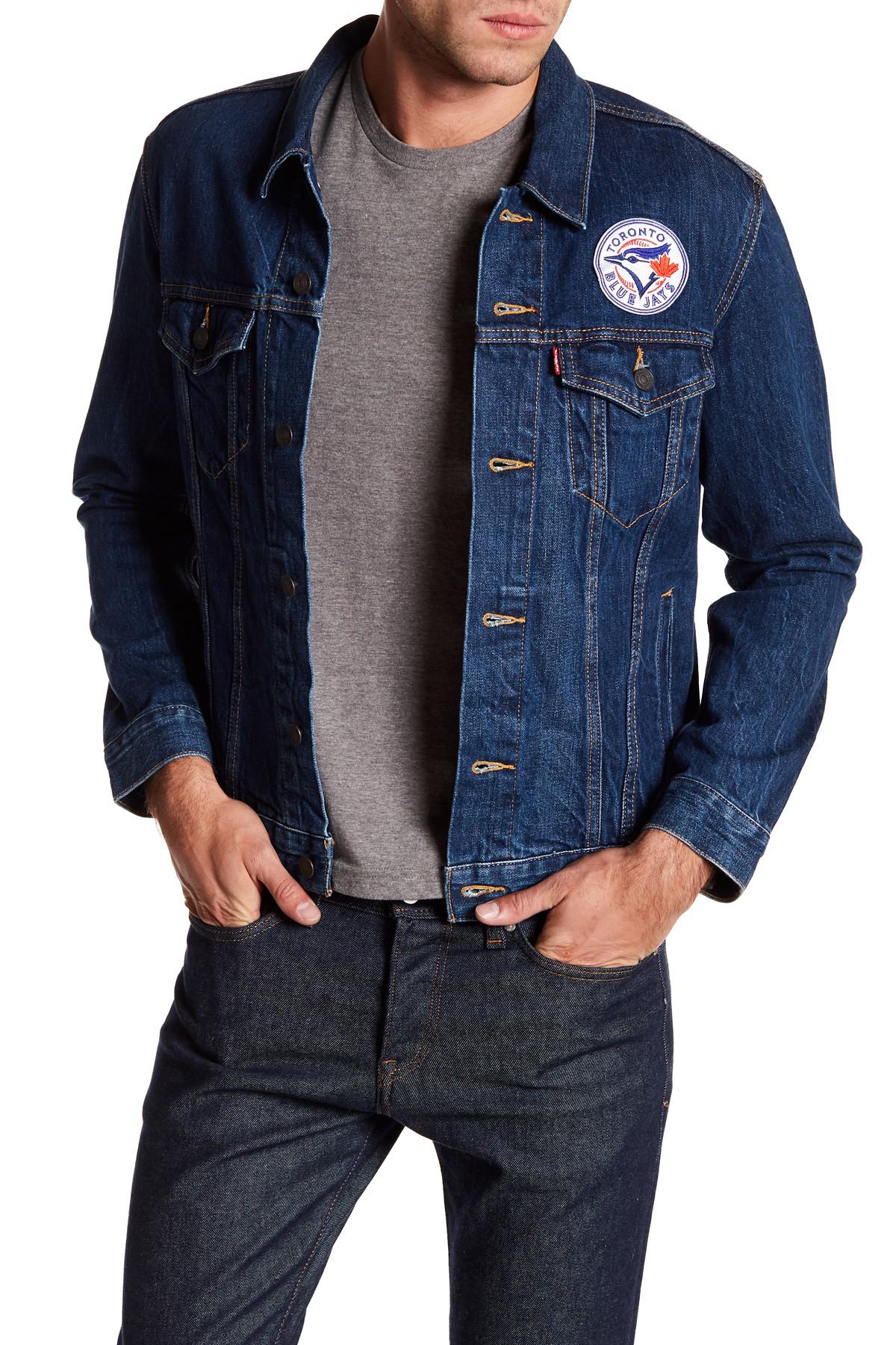 levi's mlb denim trucker jacket
