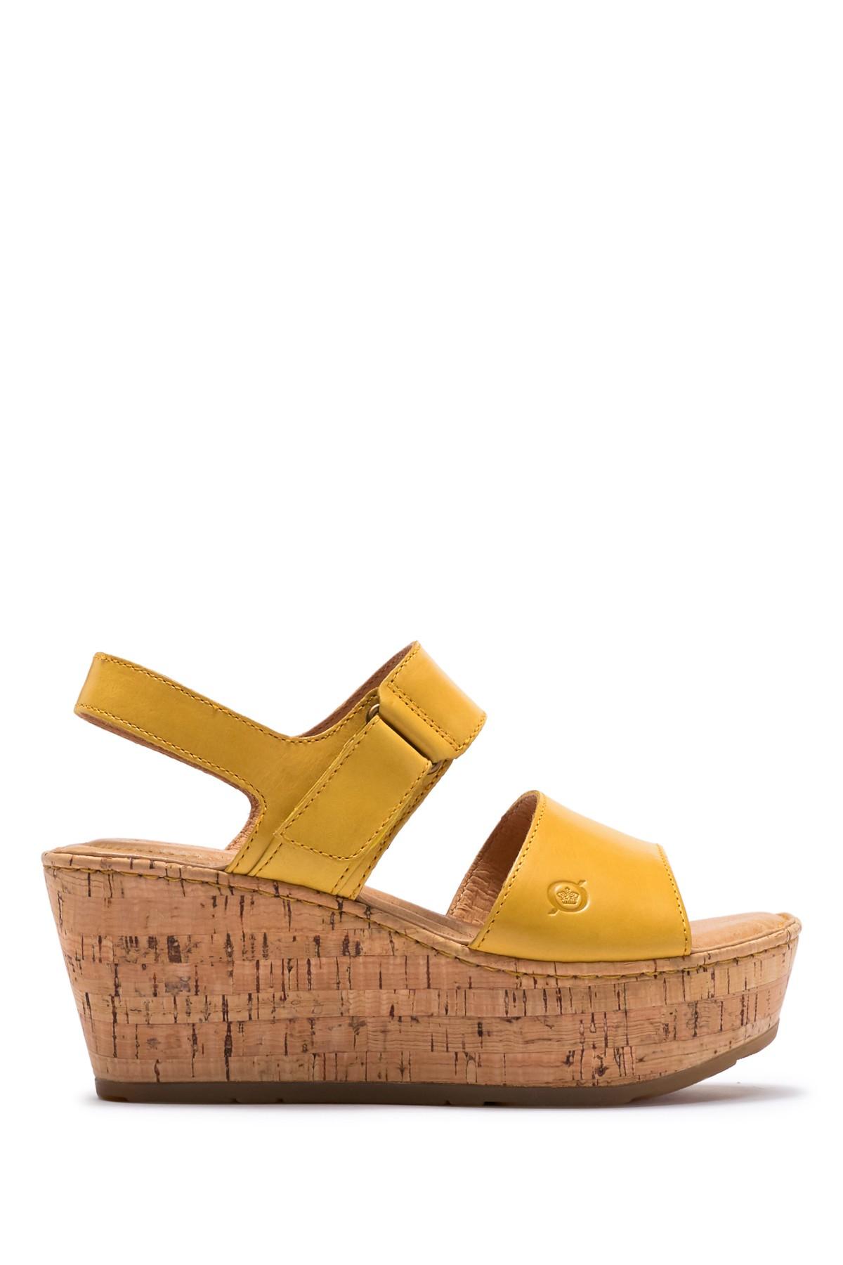 born mae platform wedge