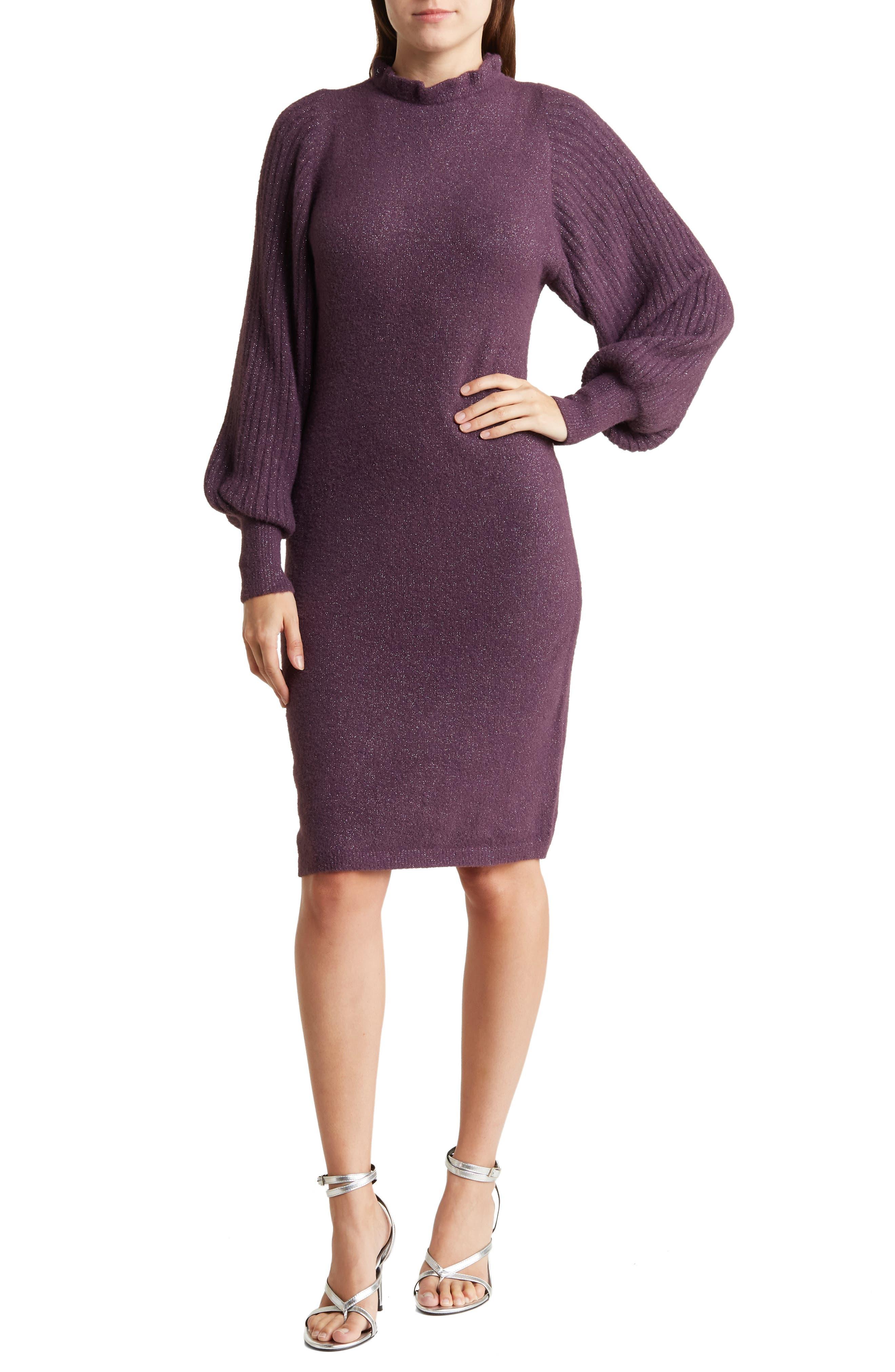 Nanette lepore top purple dress