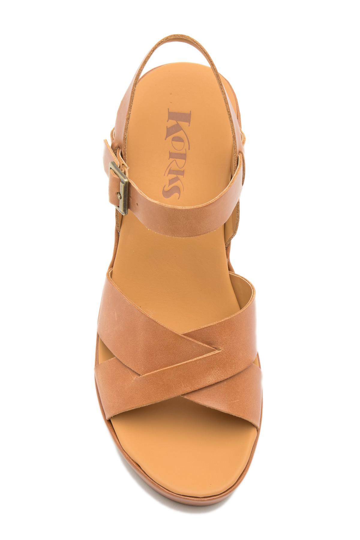 korks denica platform wedge sandal