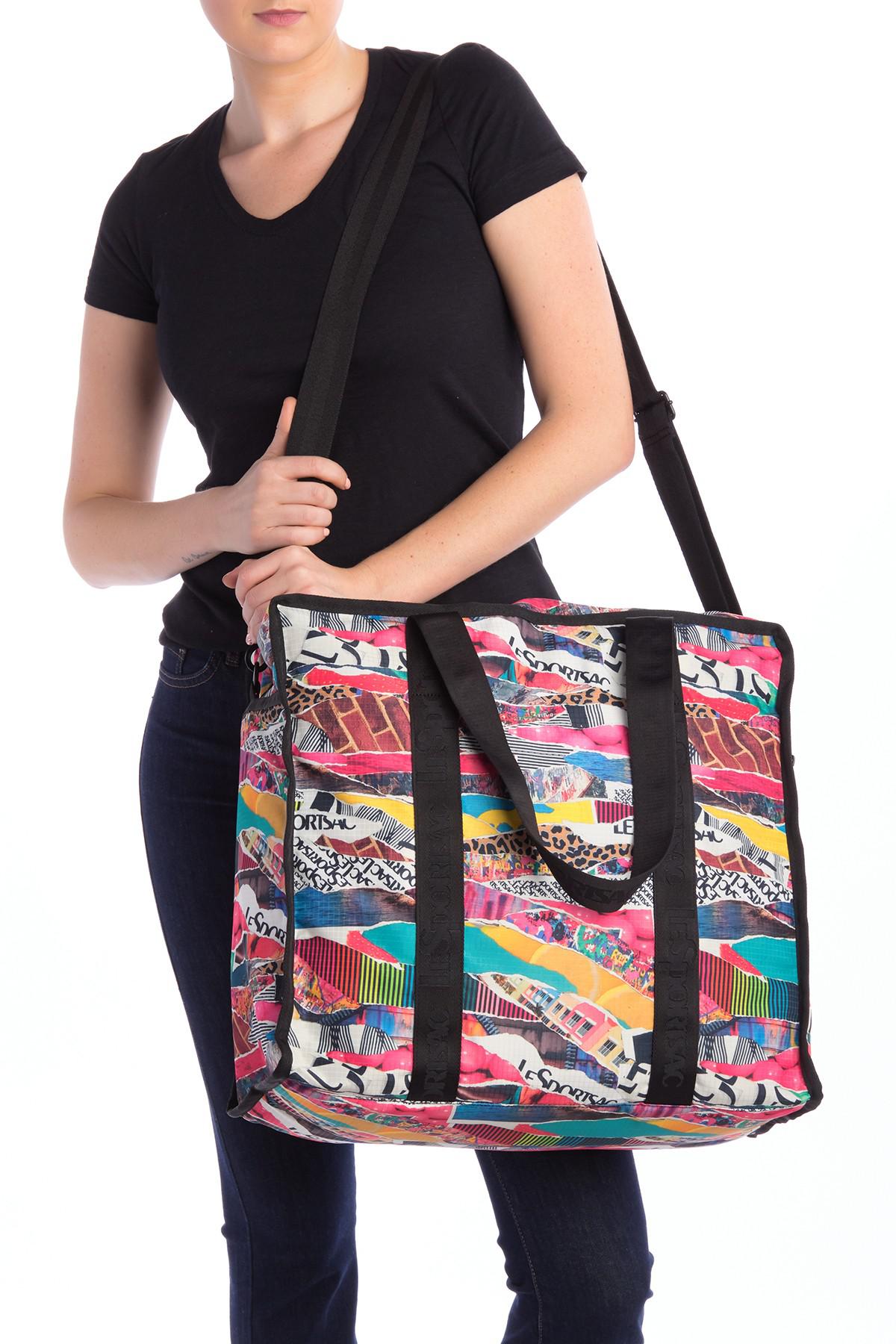 Lesportsac Bags | Bnwt Lesportsac Gabrielle East West Box Crossbody Bag Dahlia Denim | Color: Black/Pink | Size: Os | Divynedesign's Closet