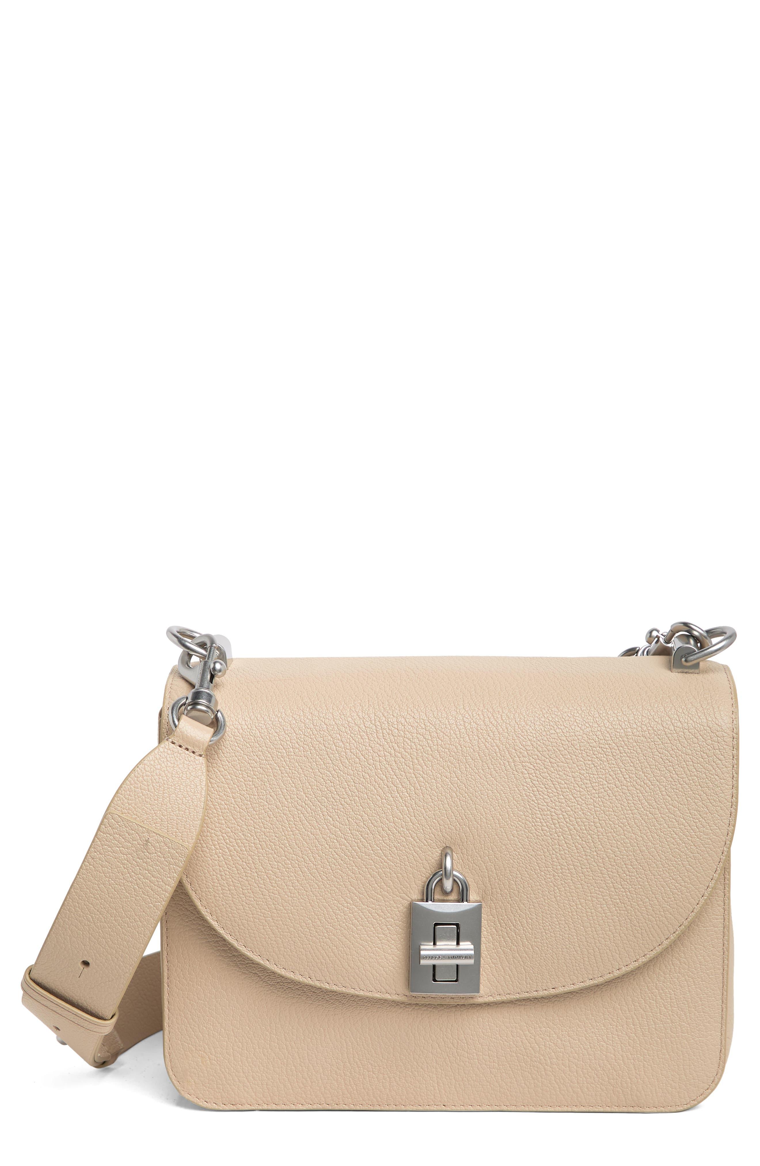 Rebecca Minkoff Large Love Too Leather Crossbody Bag in Natural | Lyst