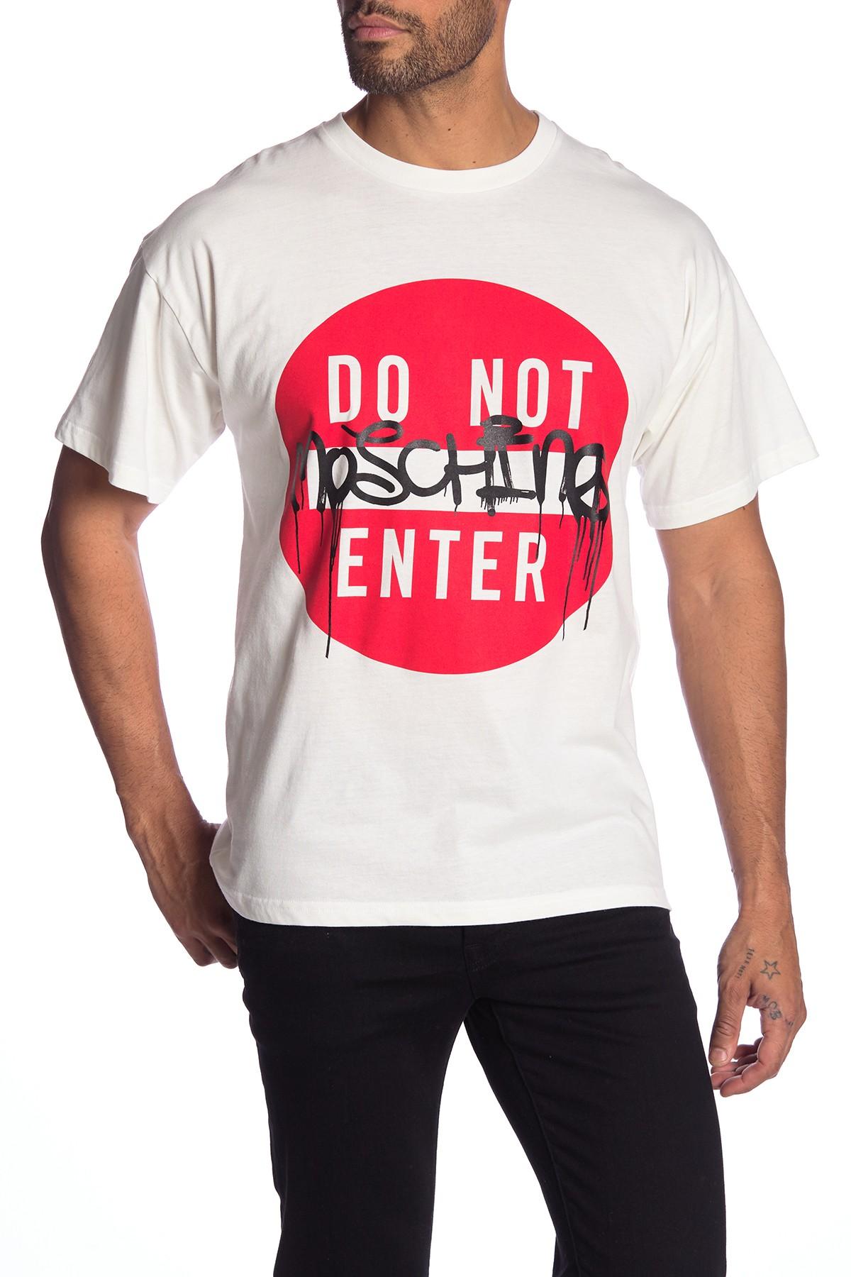 moschino do not enter t shirt