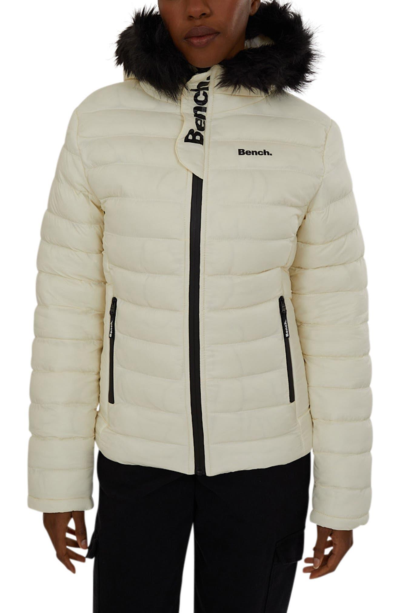 Bench Ludlow Puffer Jacket in Natural | Lyst