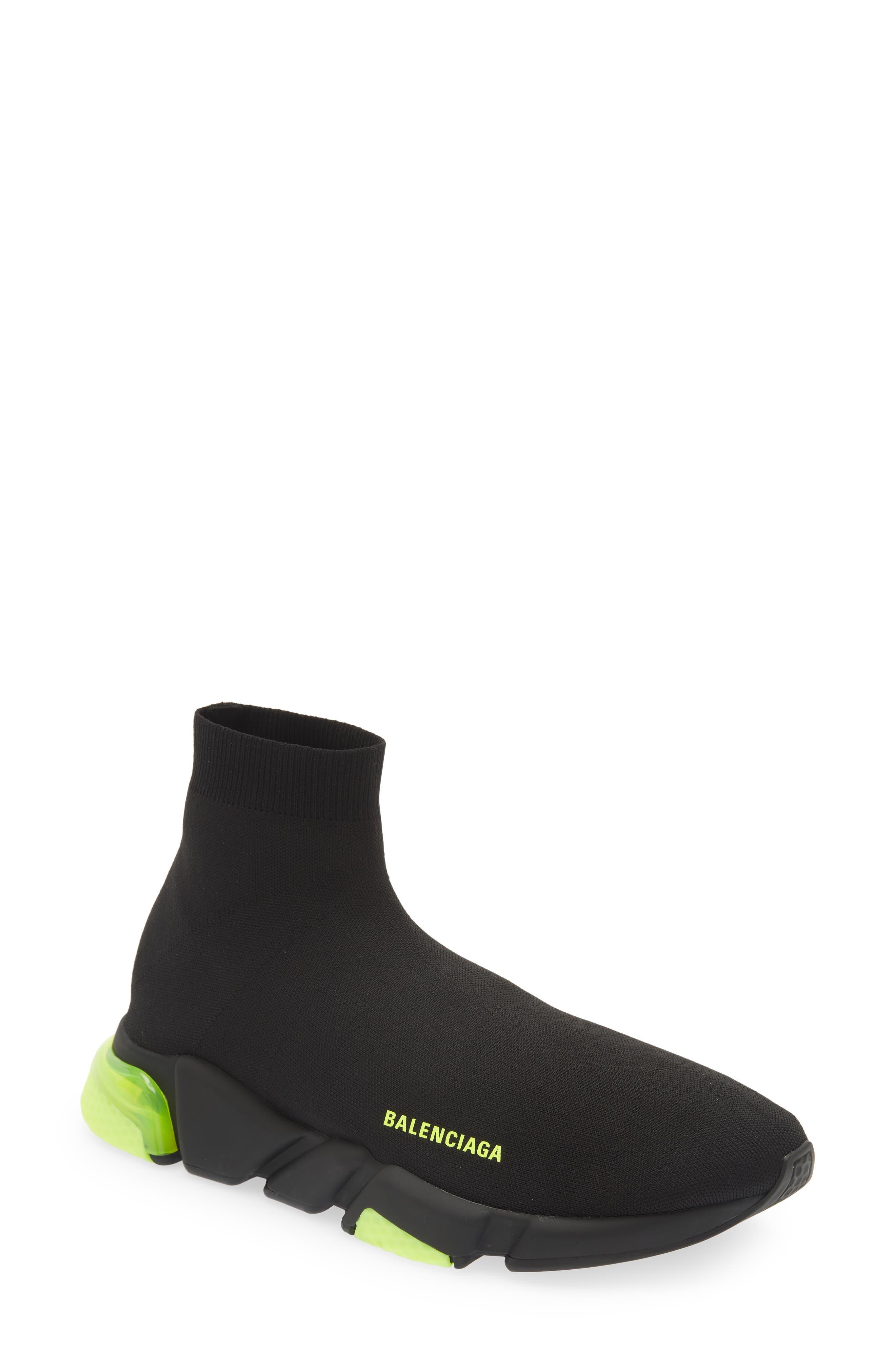 Balenciaga Speed Lt Clear Sock Sneakers in Black for Men