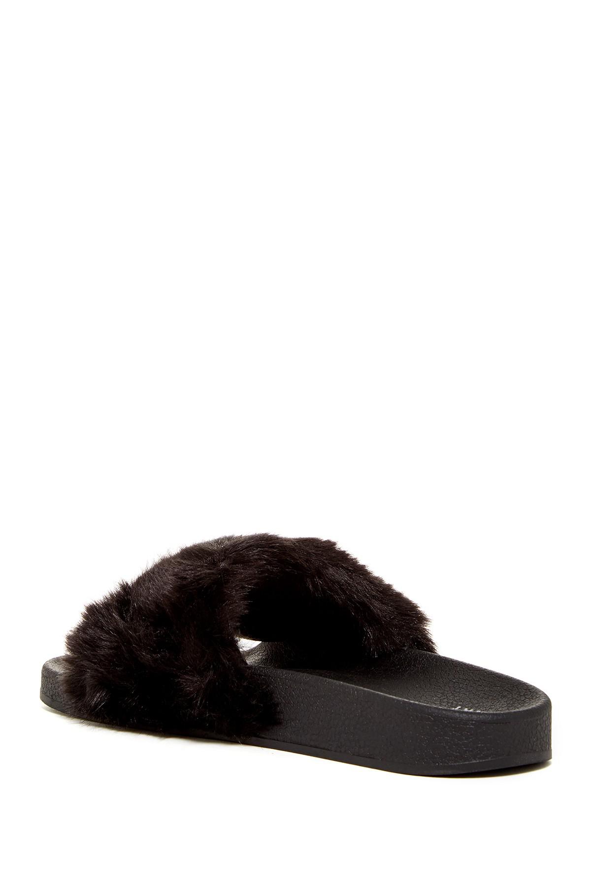 jeffrey campbell fur slides