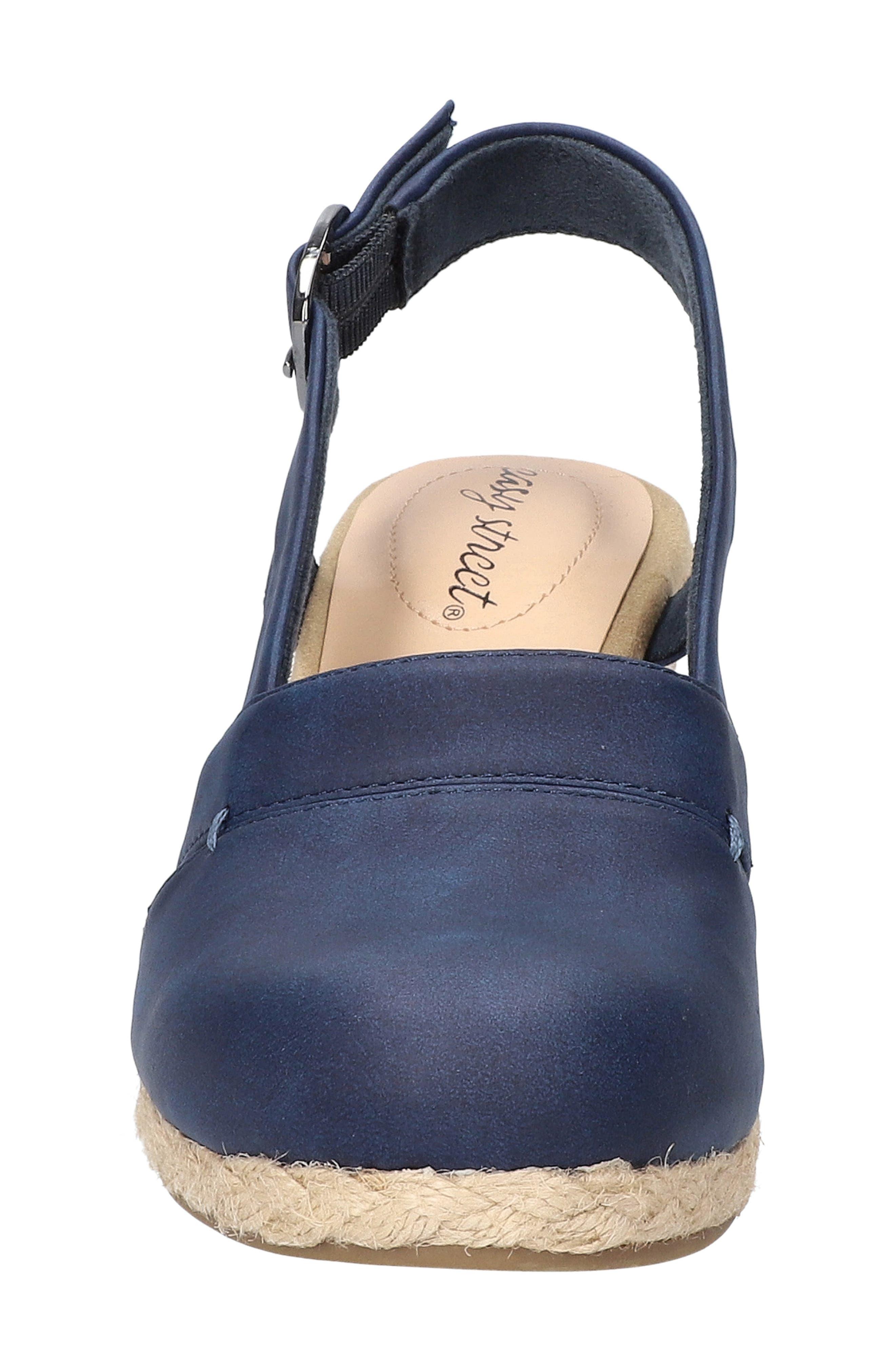 Easy Street Stargaze Espadrille Wedge Pump in Blue | Lyst