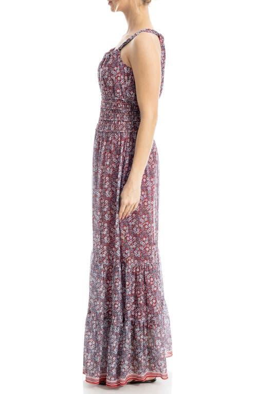 max studio evening dresses Adelina Asymmetric Tie-Back Gown in Rose Red main image 0