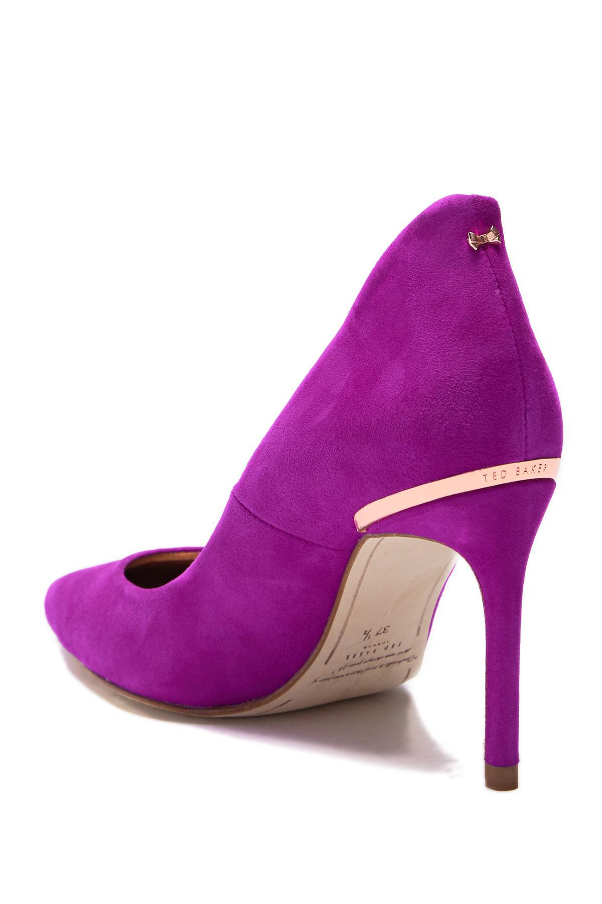 Ted Baker Suede Savio 2 Stiletto Heeled Court Shoes in Fuchsia (Purple) -  Lyst