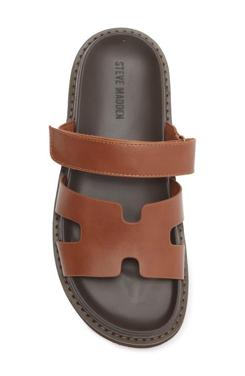 STEVE MADDEN ブラウン スライドサンダル Amazon | Steve Madden レディース バランススライドサンダル